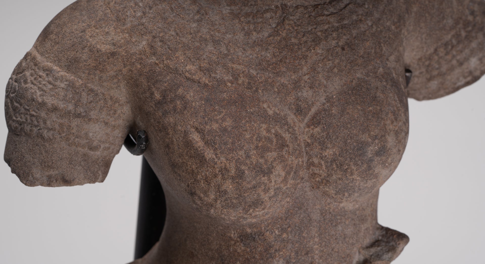 Apsara Statue - Antique Khmer Style Stone Angkor Wat Apsara or Angel Statue - 64cm/26"