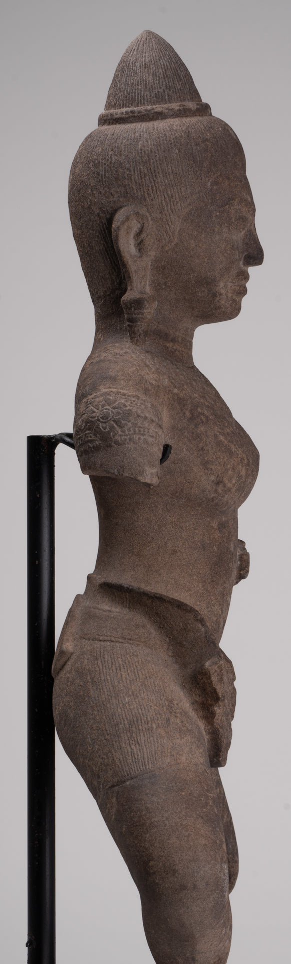 Apsara Statue - Antique Khmer Style Stone Angkor Wat Apsara or Angel Statue - 64cm/26"