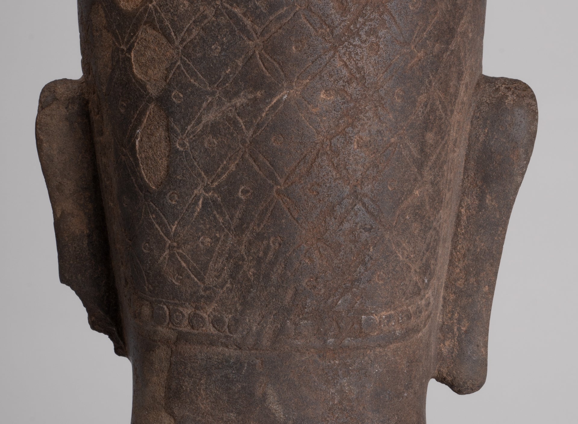 Krishna Statue - Antique Khmer Style Phnom Da Krishna (possibly) Statue - 41cm/16"