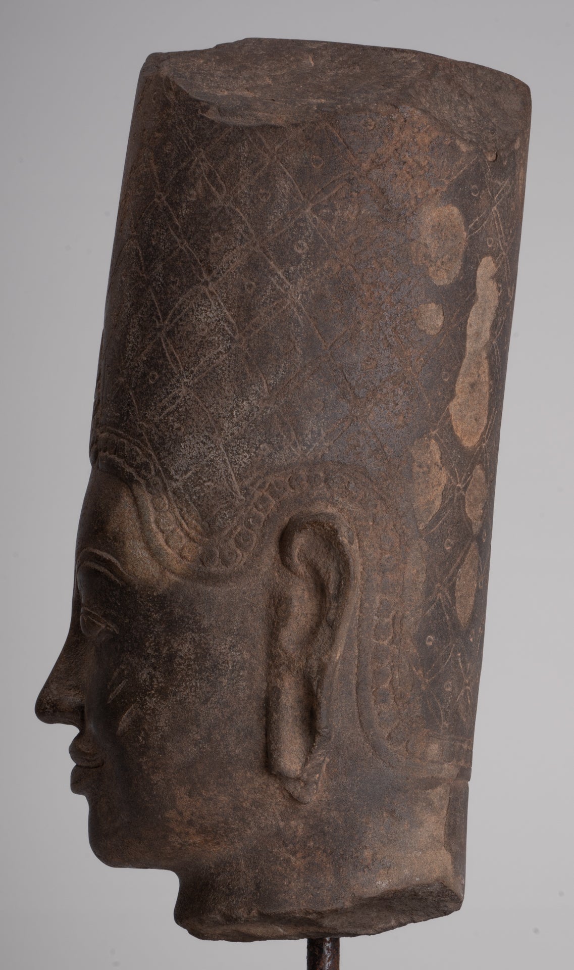 Krishna Statue - Antique Khmer Style Phnom Da Krishna (possibly) Statue - 41cm/16"