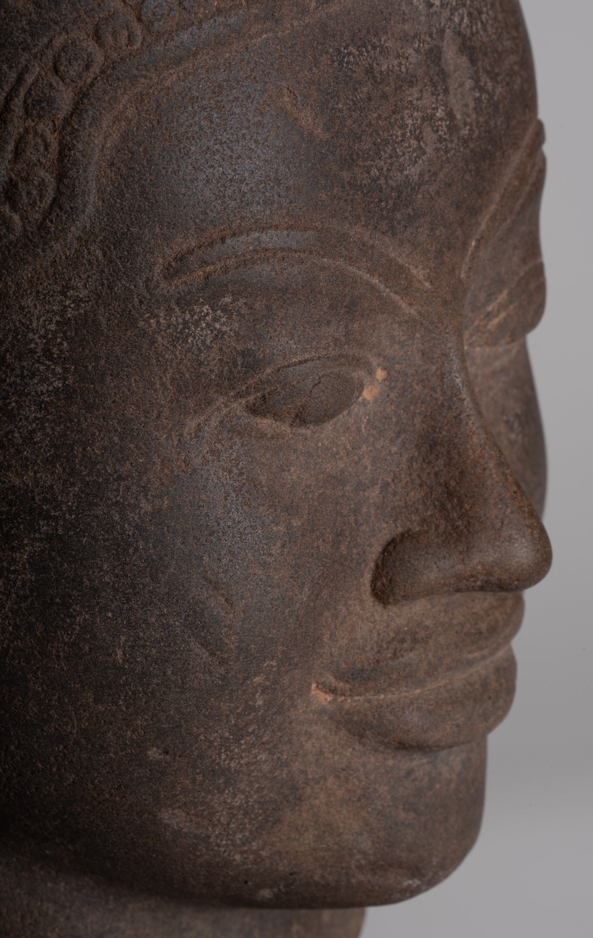 Krishna Statue - Antique Khmer Style Phnom Da Krishna (possibly) Statue - 41cm/16"