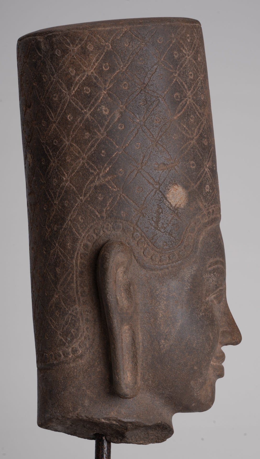 Krishna Statue - Antique Khmer Style Phnom Da Krishna (possibly) Statue - 41cm/16"