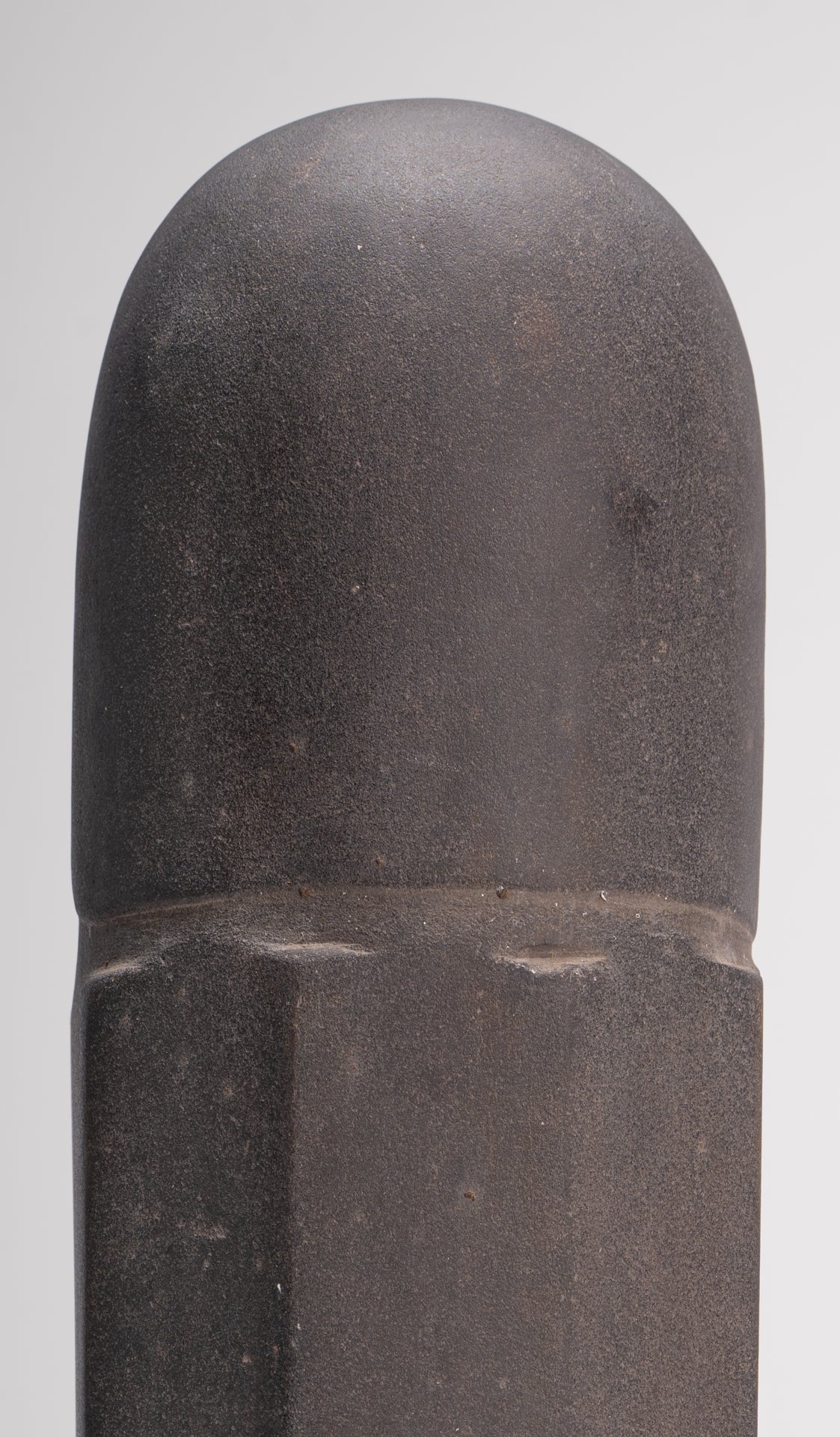 Antique Khmer Style Stone Shiva Mukhalinga Linga / Lingnum - 44cm/18"