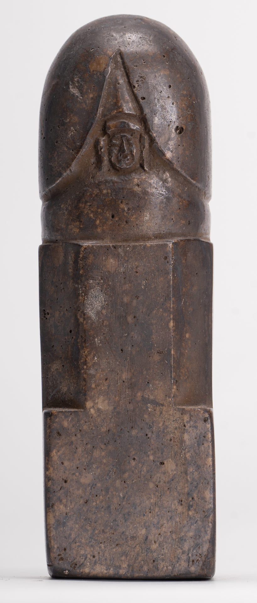 Antique Khmer Style Stone Shiva Mukhalinga Linga / Lingnum - 16cm/6"