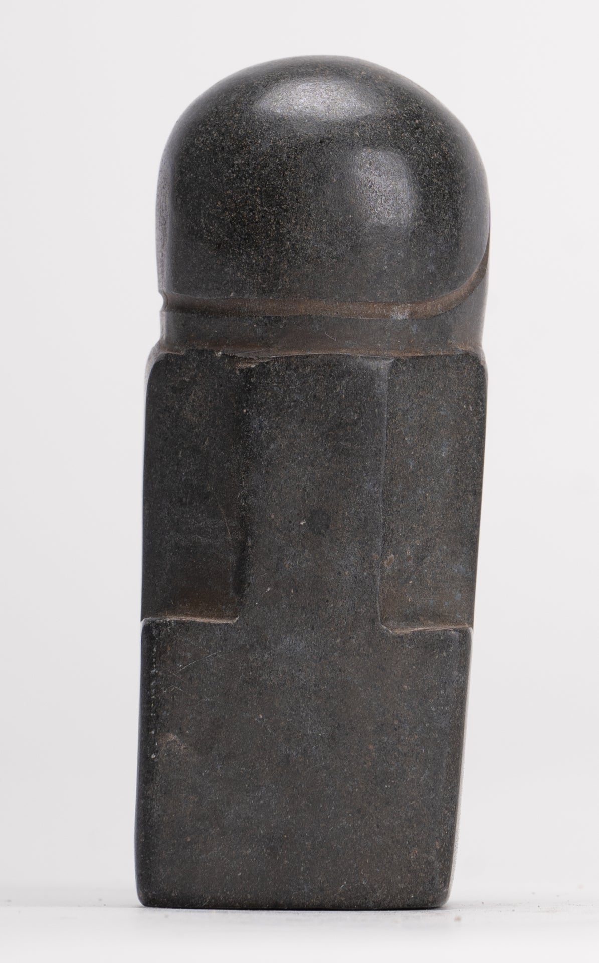 Antique Khmer Style Stone Shiva Mukhalinga Linga / Lingnum - 9cm/4"