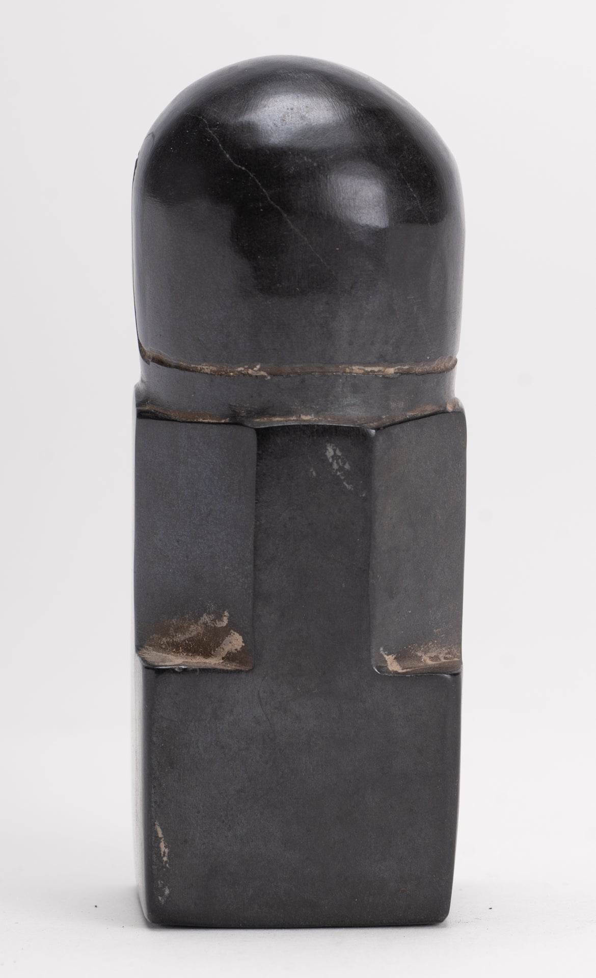 Antique Khmer Style Stone Shiva Mukhalinga Linga / Lingnum - 9cm/4"