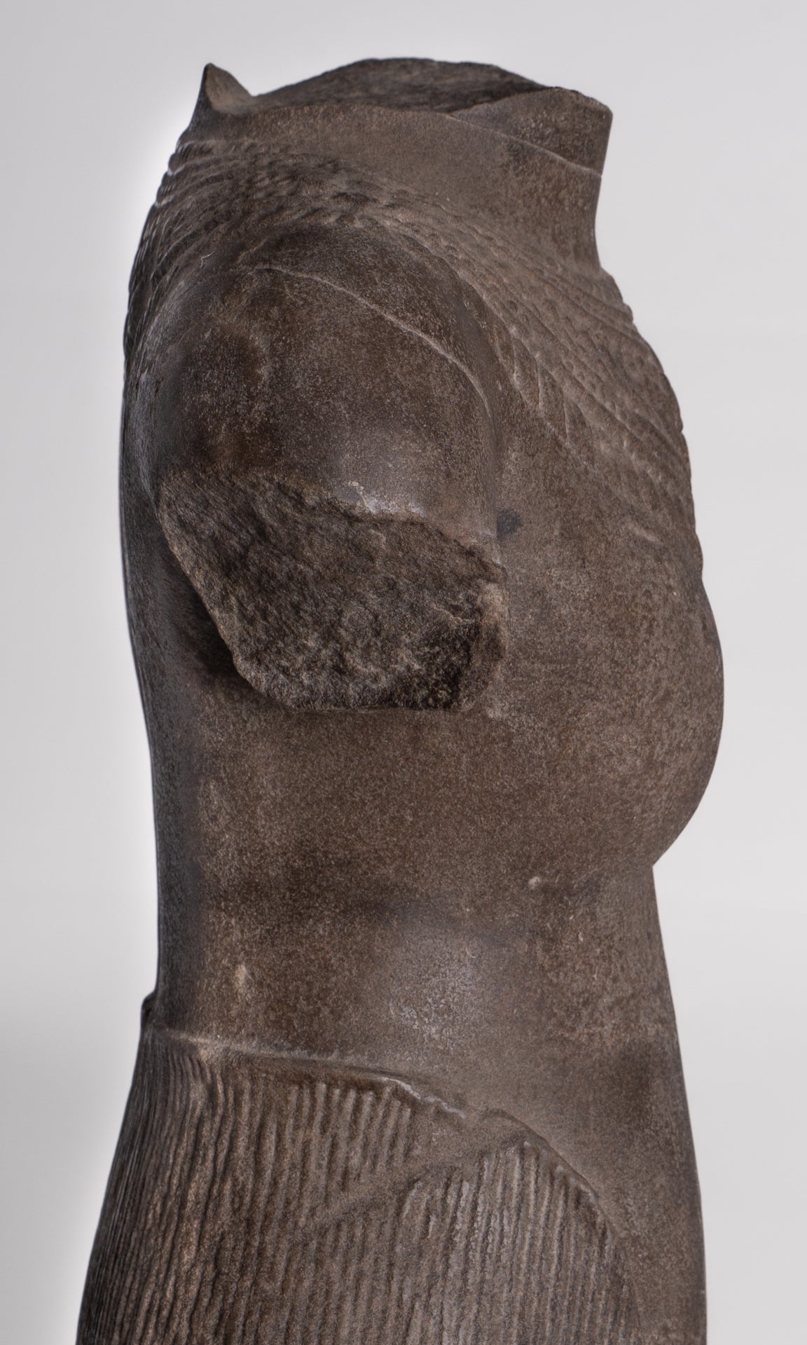 Lakshmi Statue - Antique Baphuon Style Stone Lakshmi / Devi Consort of Vishnu Torso - 58cm/23"