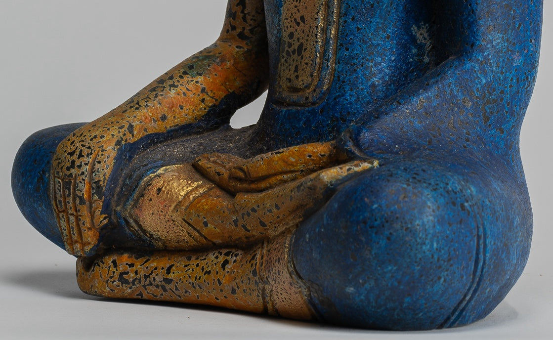 Estatua de Buda - Estatua de Buda de Buda de Madera Asia ASIA ASIA ASIA ASIA - 27 cm/11 "