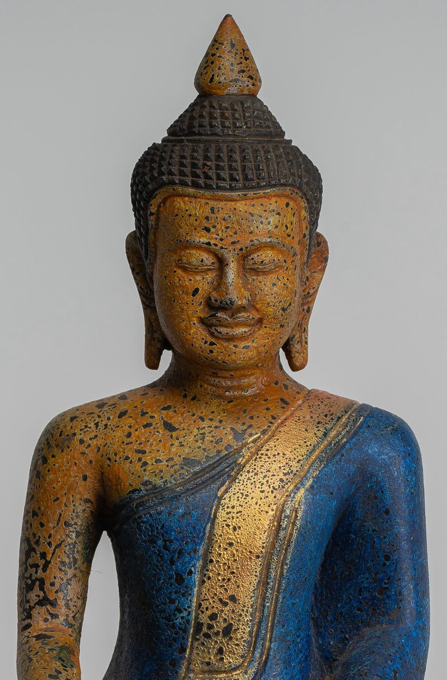 Estatua de Buda - Estatua de Buda de Buda de Madera Asia ASIA ASIA ASIA ASIA - 27 cm/11 "