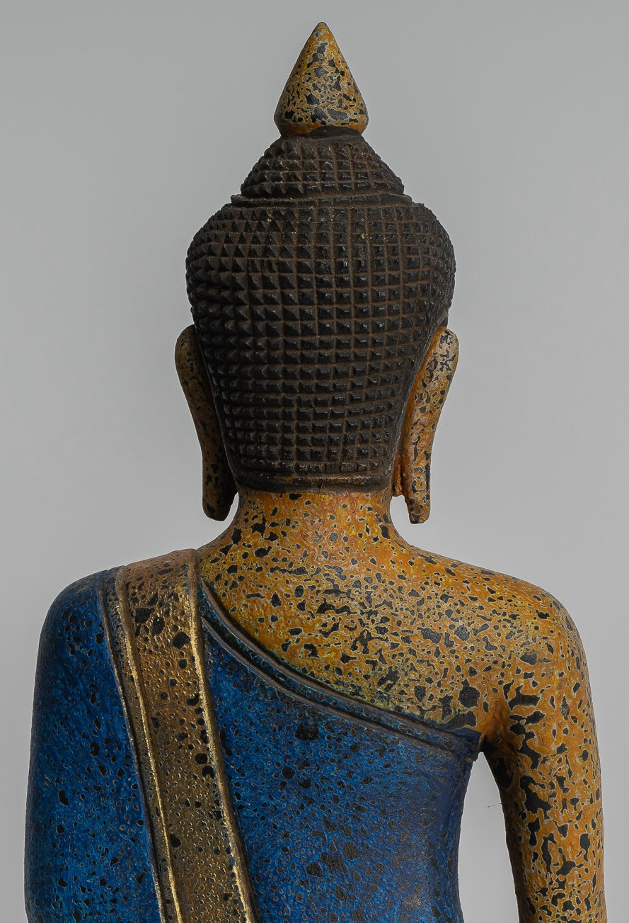 Estatua de Buda - Estatua de Buda de Buda de Madera Asia ASIA ASIA ASIA ASIA - 27 cm/11 "