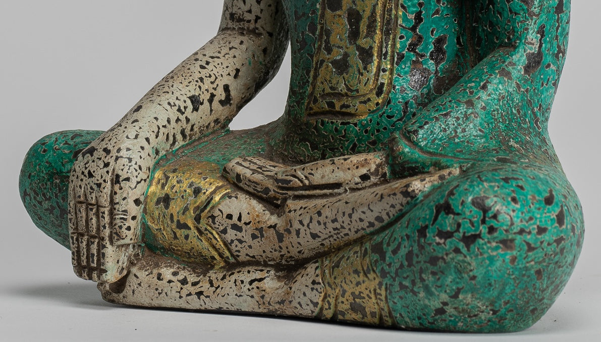 Estatua de Buda - Estatua de Buda de Buda de Madera Asia ASIA ASIA ASIA ASIA - 26 cm/10 "