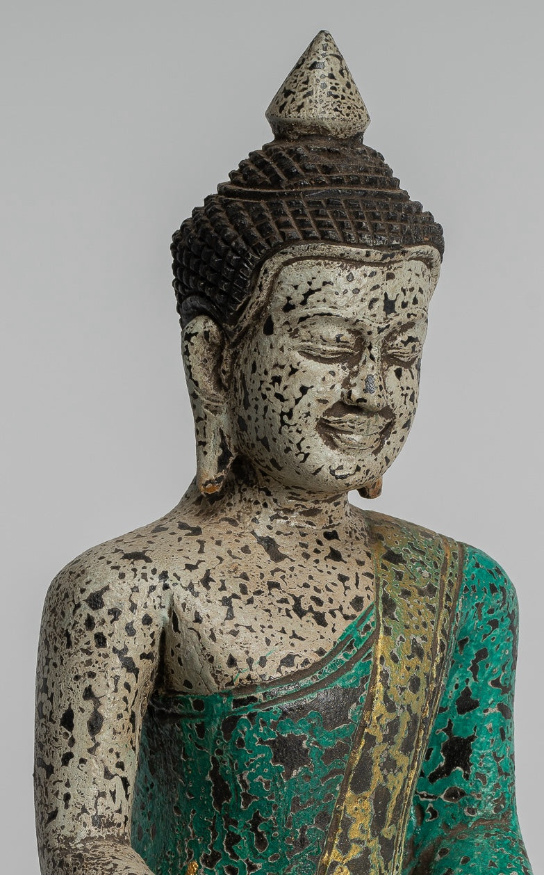 Estatua de Buda - Estatua de Buda de Buda de Madera Asia ASIA ASIA ASIA ASIA - 26 cm/10 "