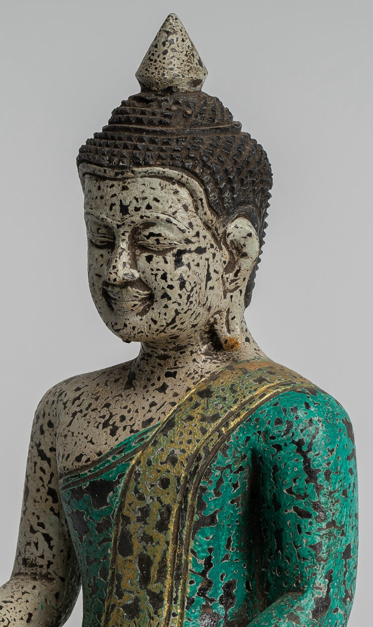 Estatua de Buda - Estatua de Buda de Buda de Madera Asia ASIA ASIA ASIA ASIA - 26 cm/10 "