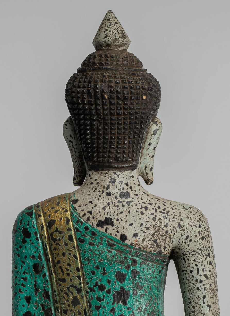 Estatua de Buda - Estatua de Buda de Buda de Madera Asia ASIA ASIA ASIA ASIA - 26 cm/10 "