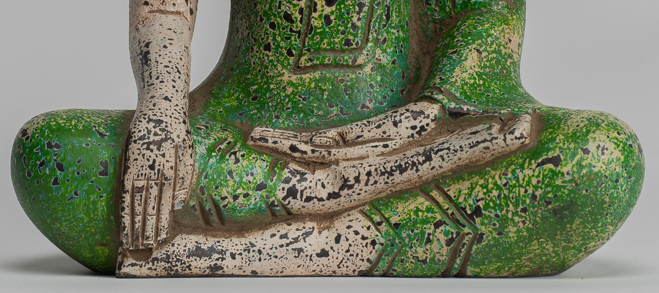 Estatua de Buda - Estatua de Buda de Buda de Madera Asia ASIA ASIA ASIA ASIA - 27 cm/11 "