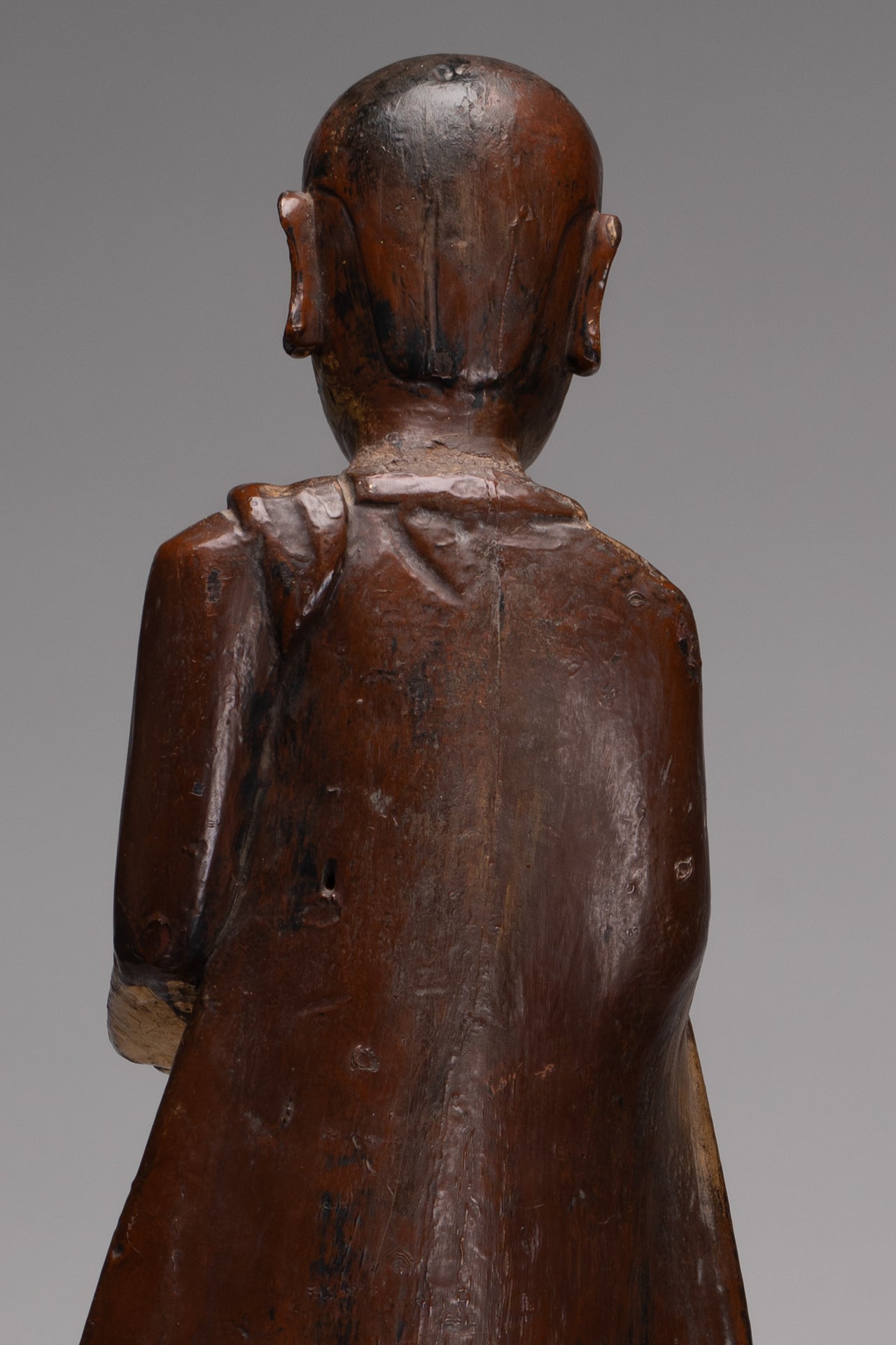 Estatua de Mandalay Monk de estilo birmano antiguo de estilo birmano - 90 cm/36 "