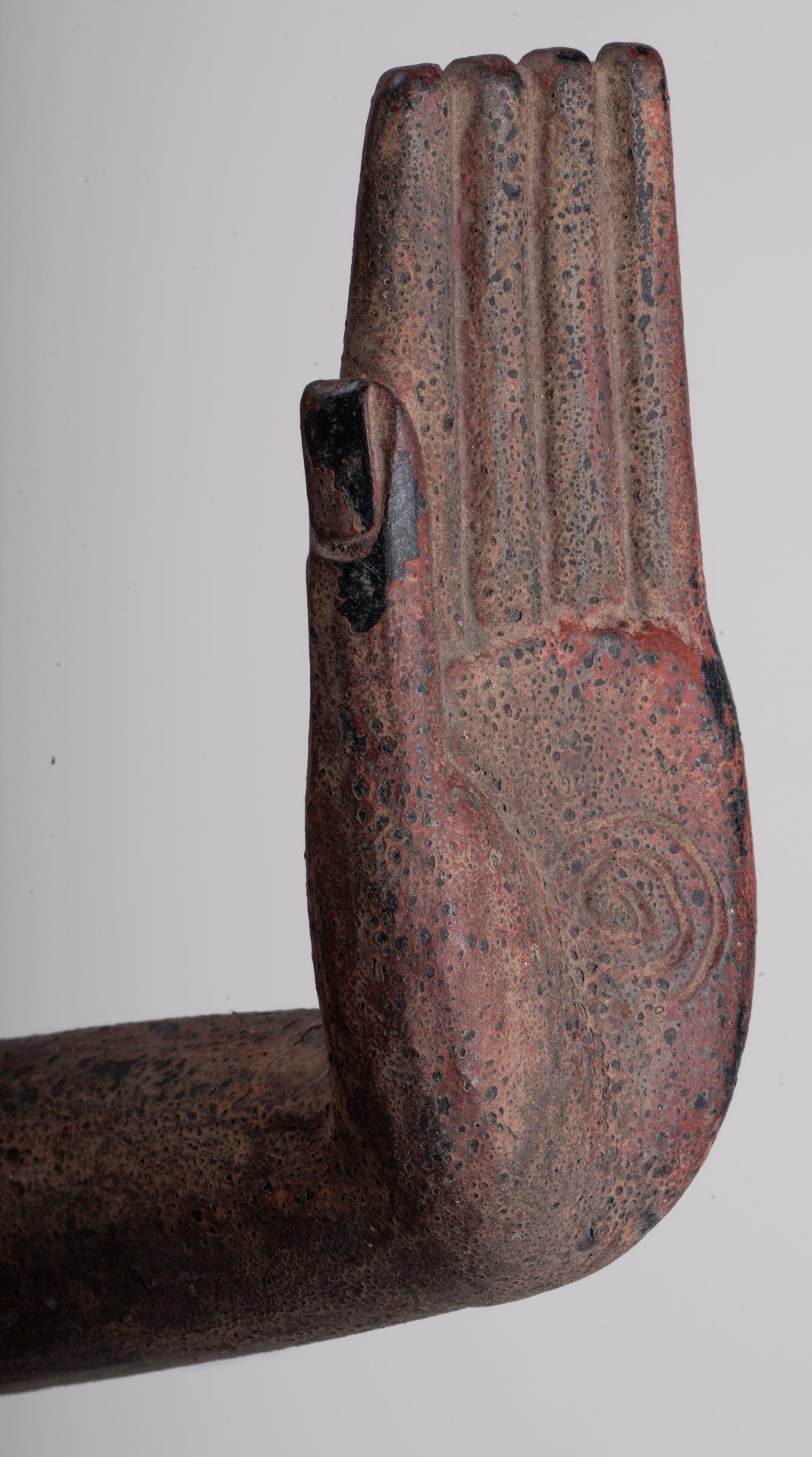 Grande statue de Bouddha - Antique Khmer Style Wood Protection Standing Lundi Bouddha Statue - 163 cm / 65 "