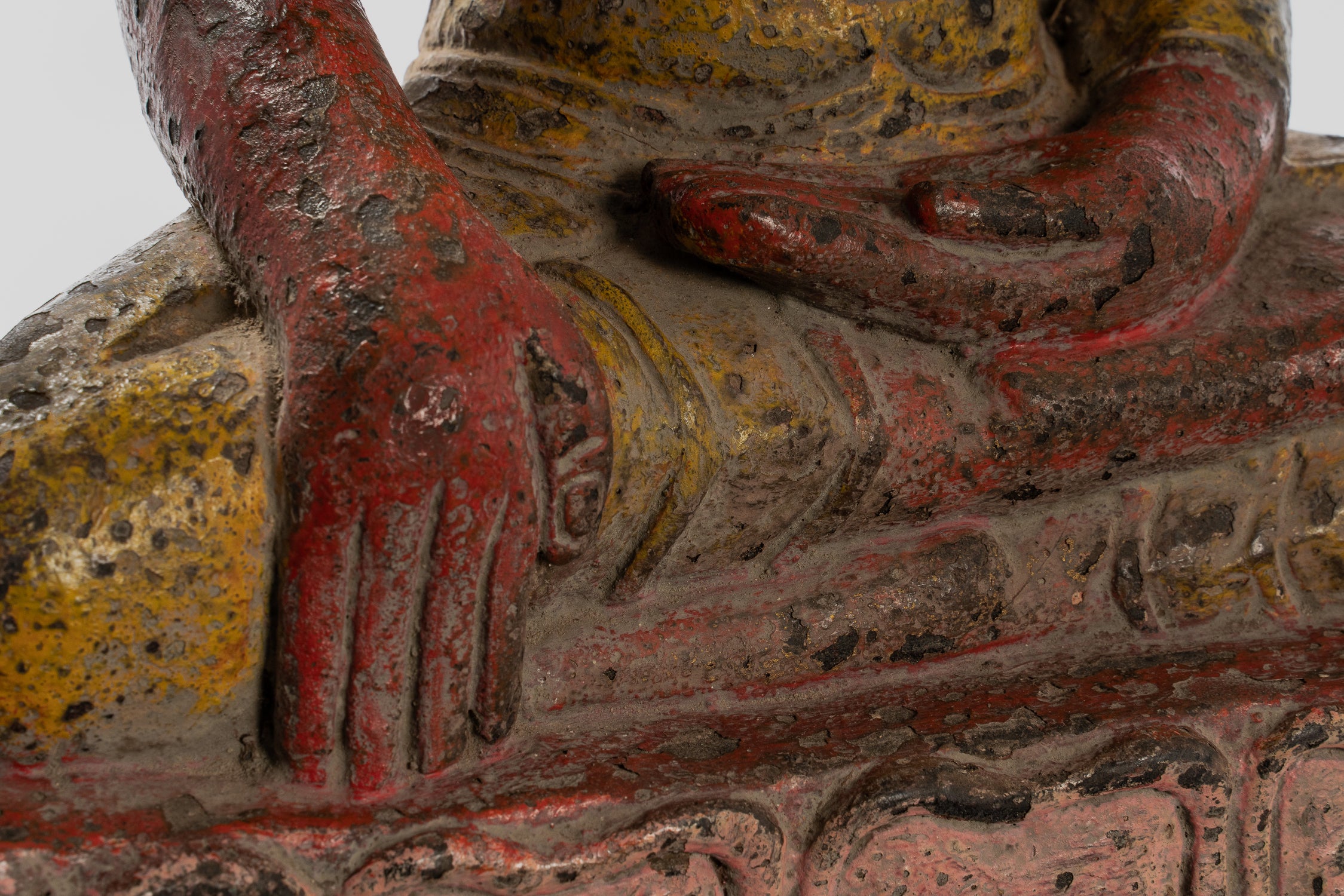 Statue Buddha - Antique Khmer Style SE ASIA ILLUCIMENTO BUDDHA STATUE - 66 cm/26 "