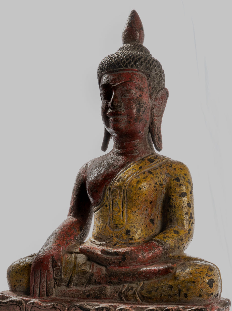 Statue Buddha - Antique Khmer Style SE ASIA ILLUCIMENTO BUDDHA STATUE - 66 cm/26 "