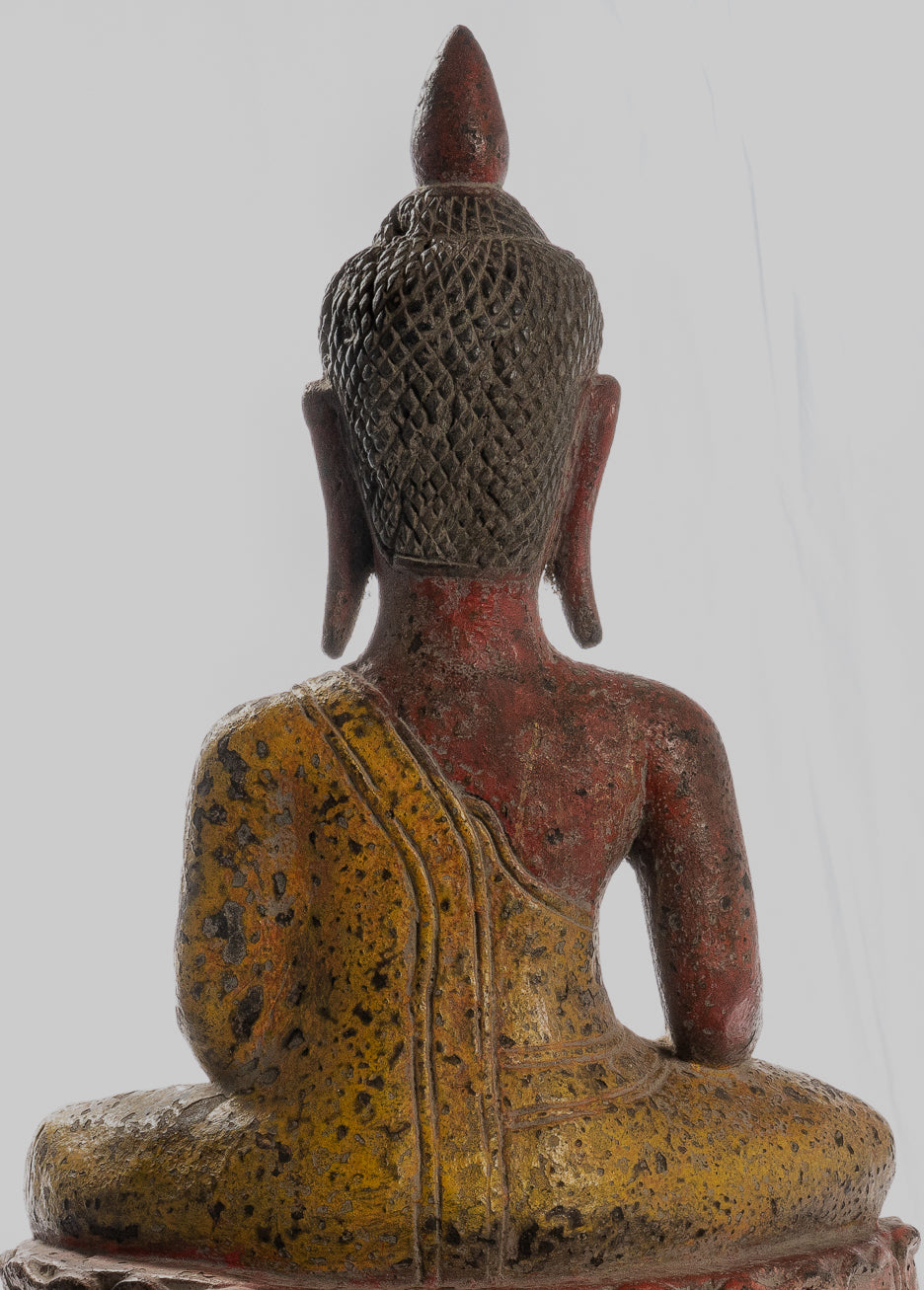 Statue Buddha - Antique Khmer Style SE ASIA ILLUCIMENTO BUDDHA STATUE - 66 cm/26 "