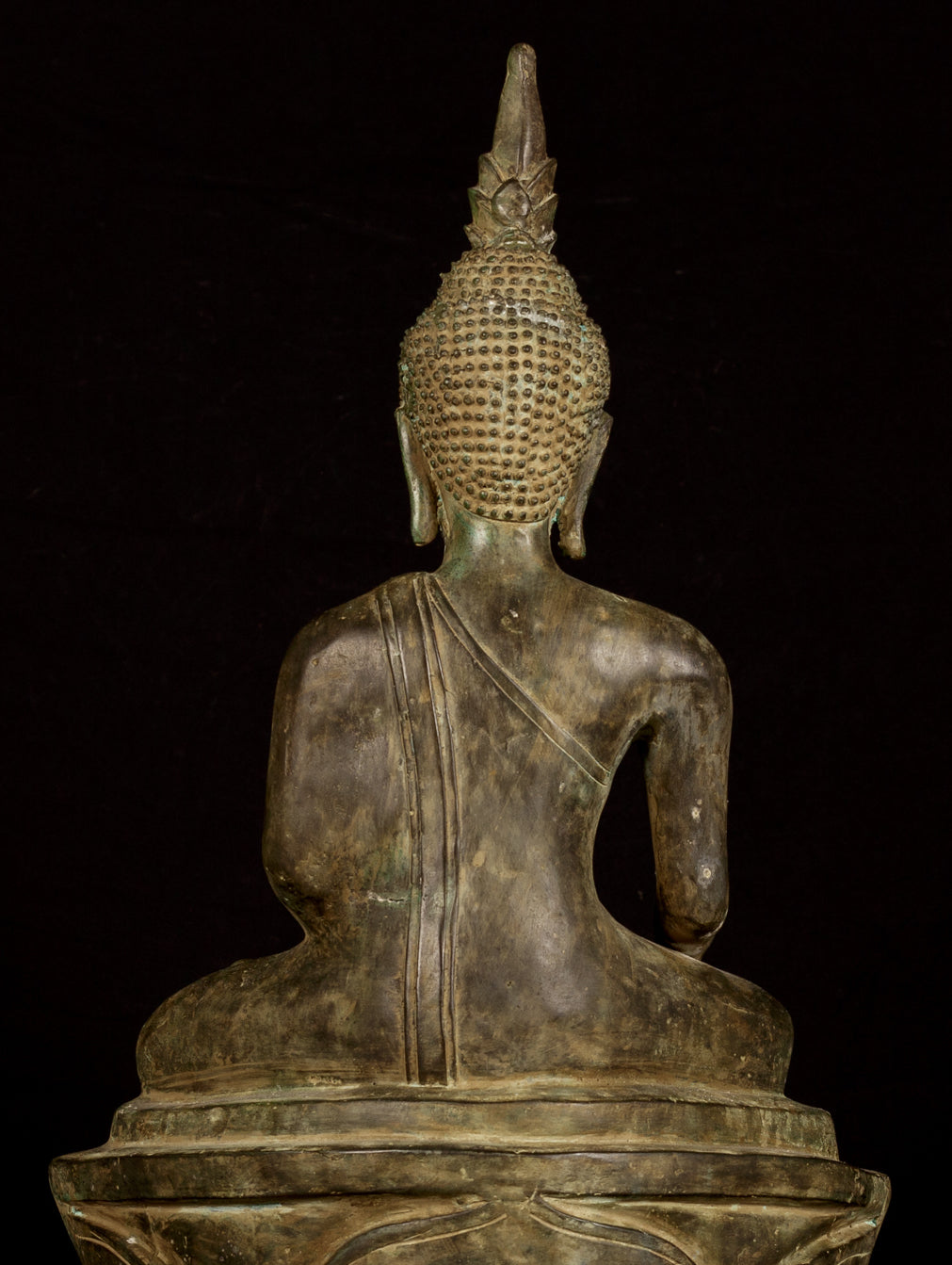 Statua Buddha - Antique Antique Laos Enlightenment Buddha Statue - 61 cm/24 "