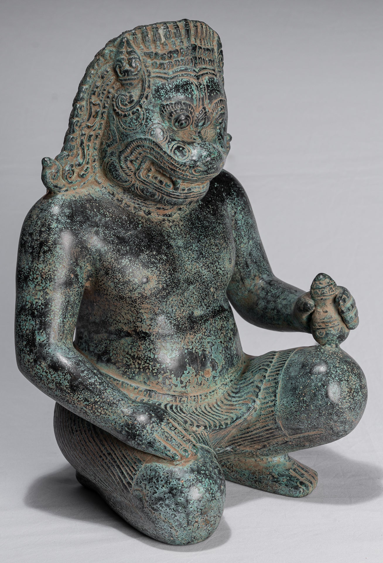 Antike Khmer Style Bronze-Vishnu Avatar-Narasimha oder Narasingh-40cm/16 "
