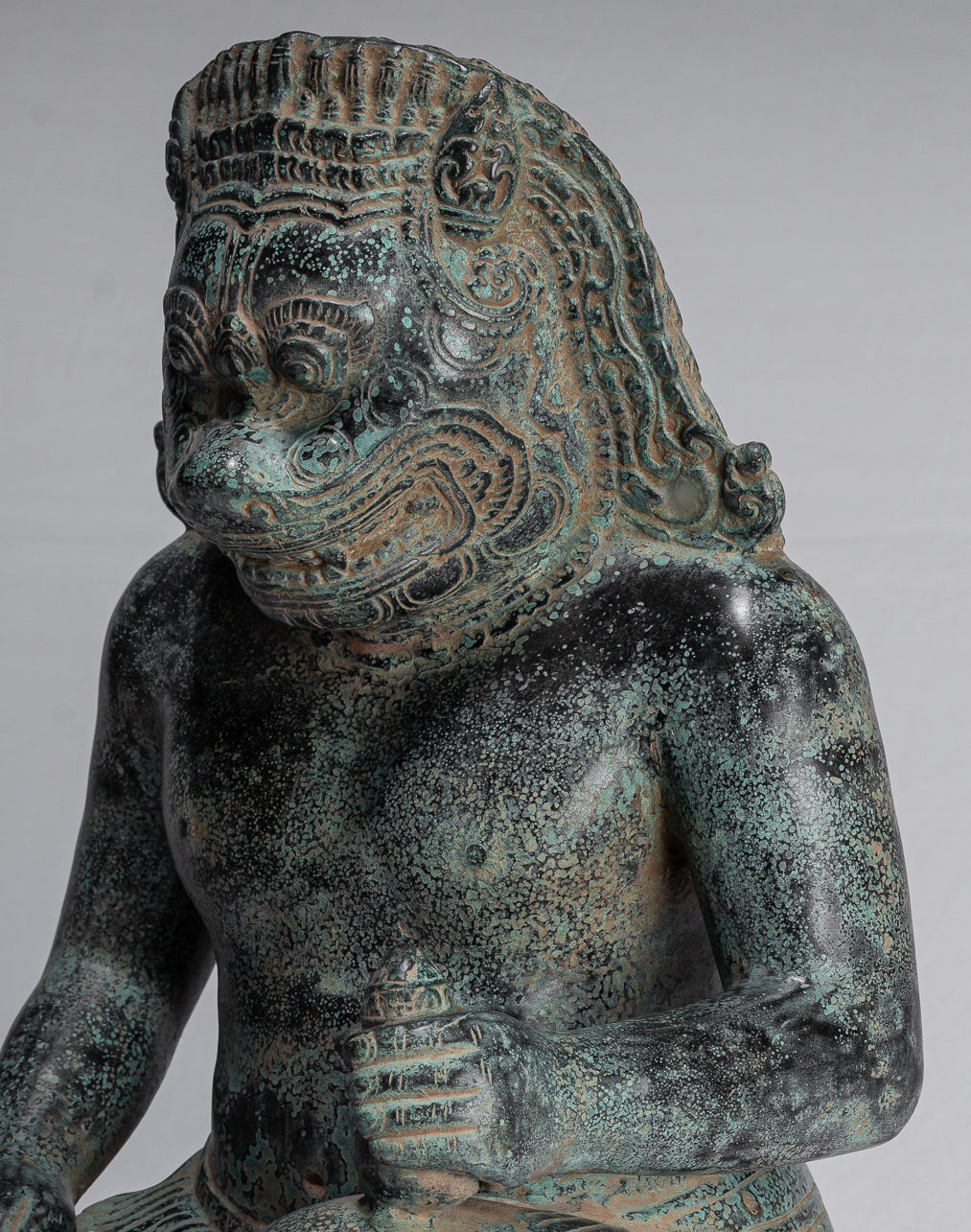 Antike Khmer Style Bronze-Vishnu Avatar-Narasimha oder Narasingh-40cm/16 "