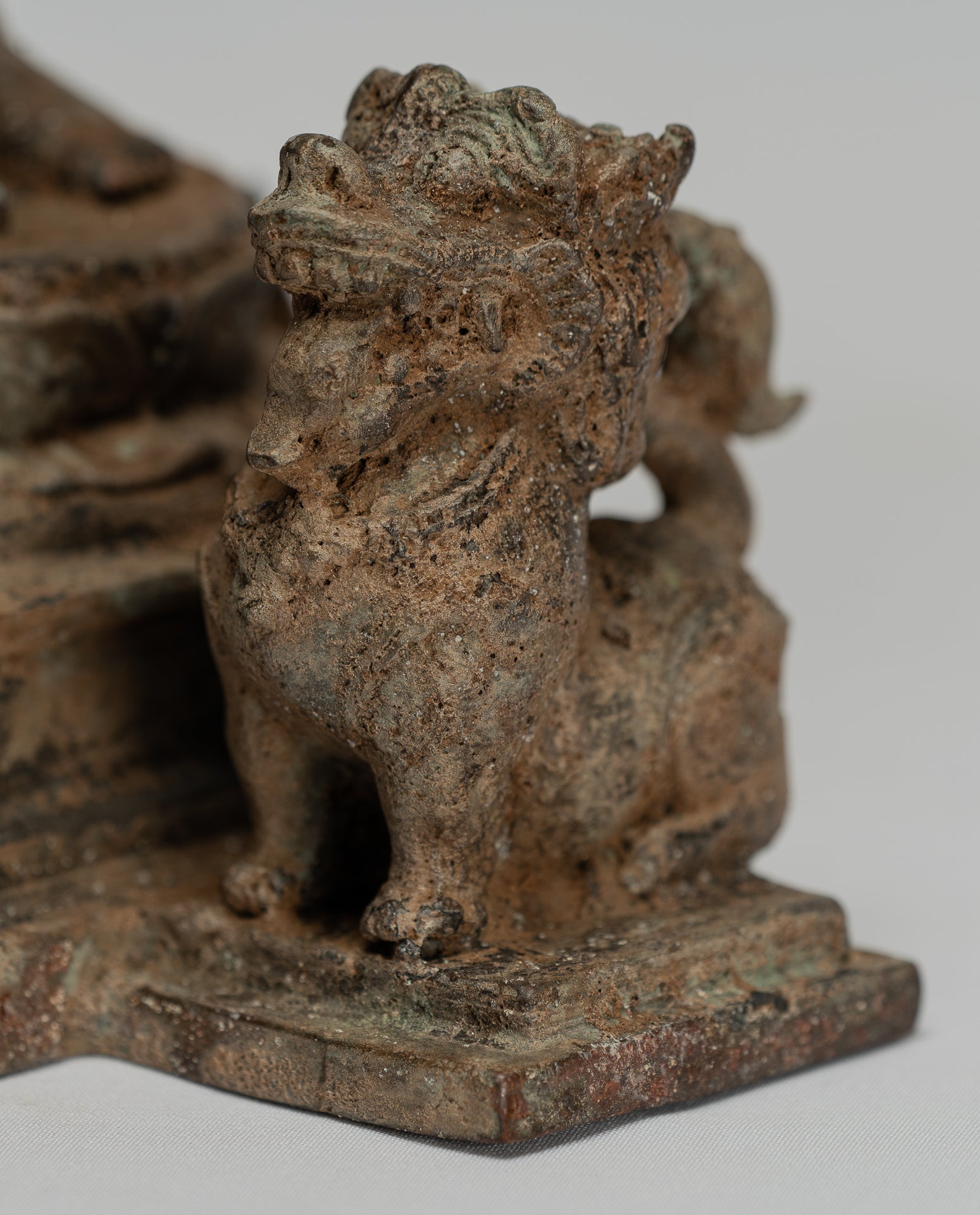 Brahma Statue - Antique Indonesian Style Majapahit Standing Bronze Brahma Statue - 29cm/12"