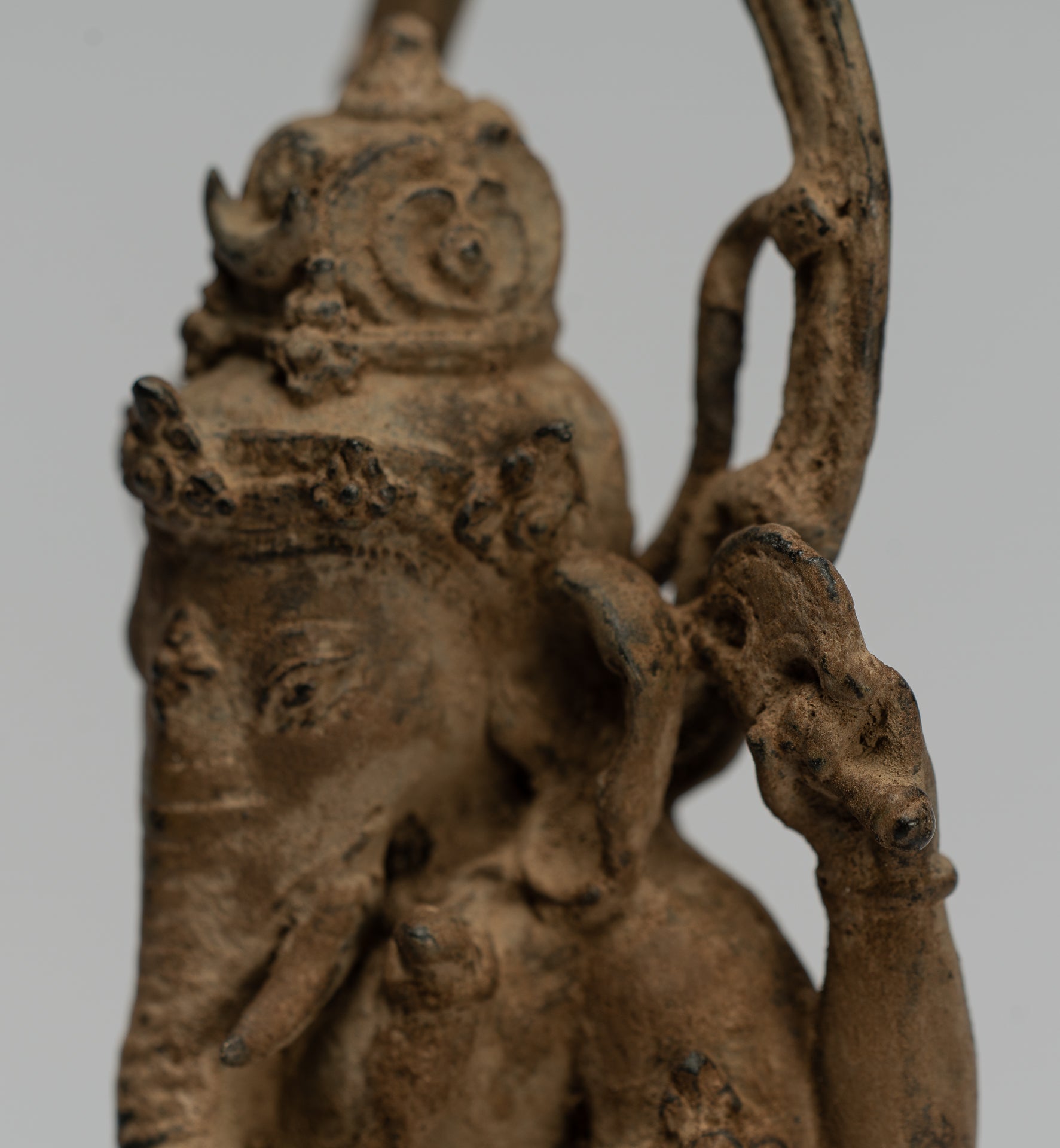 Statue Ganesha - Statue Ganesha indonesiana in stile antico in stile giavanese - 23 cm/9 "