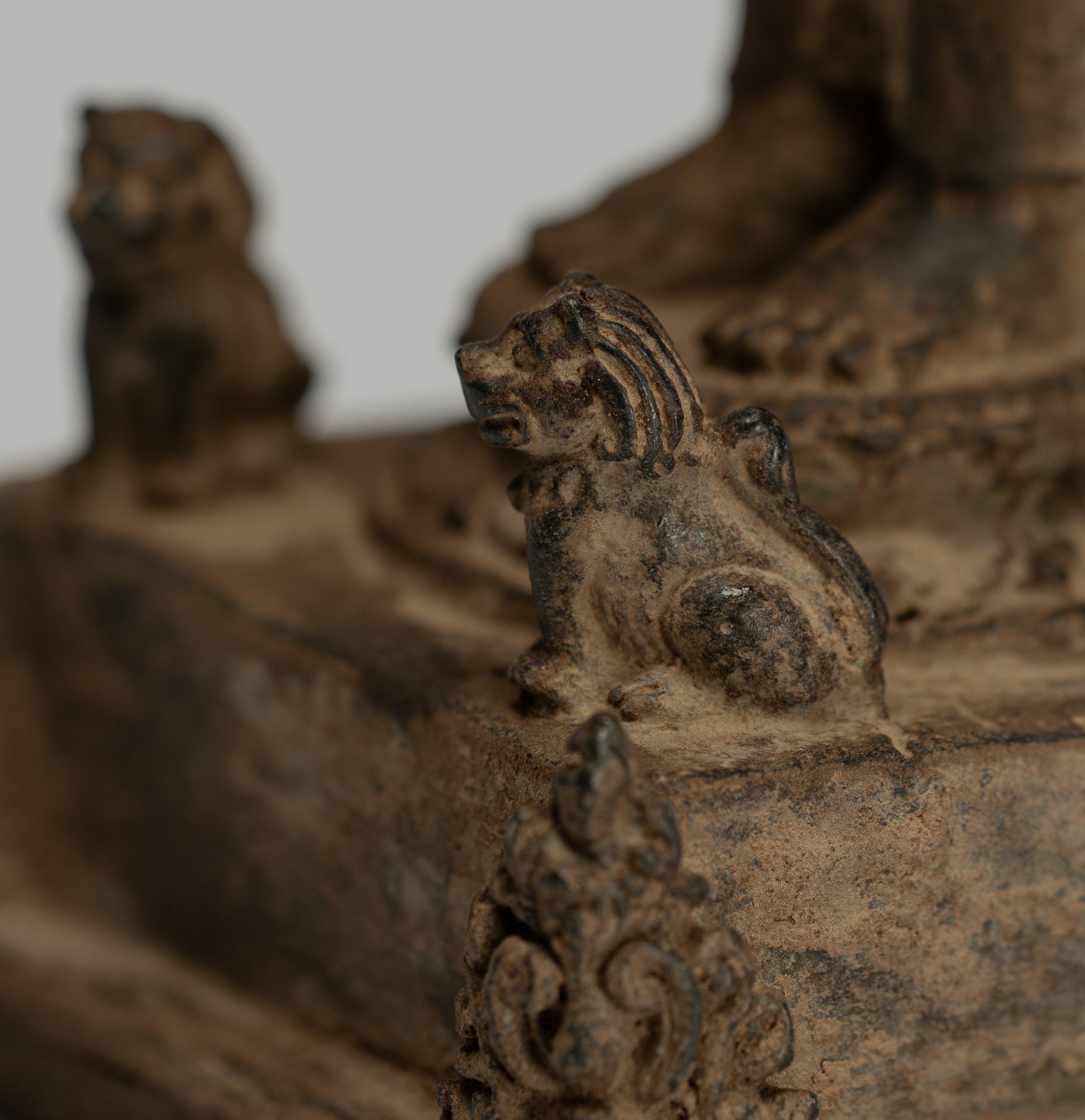 Statue Ganesha - Statue Ganesha indonesiana in stile antico in stile giavanese - 23 cm/9 "