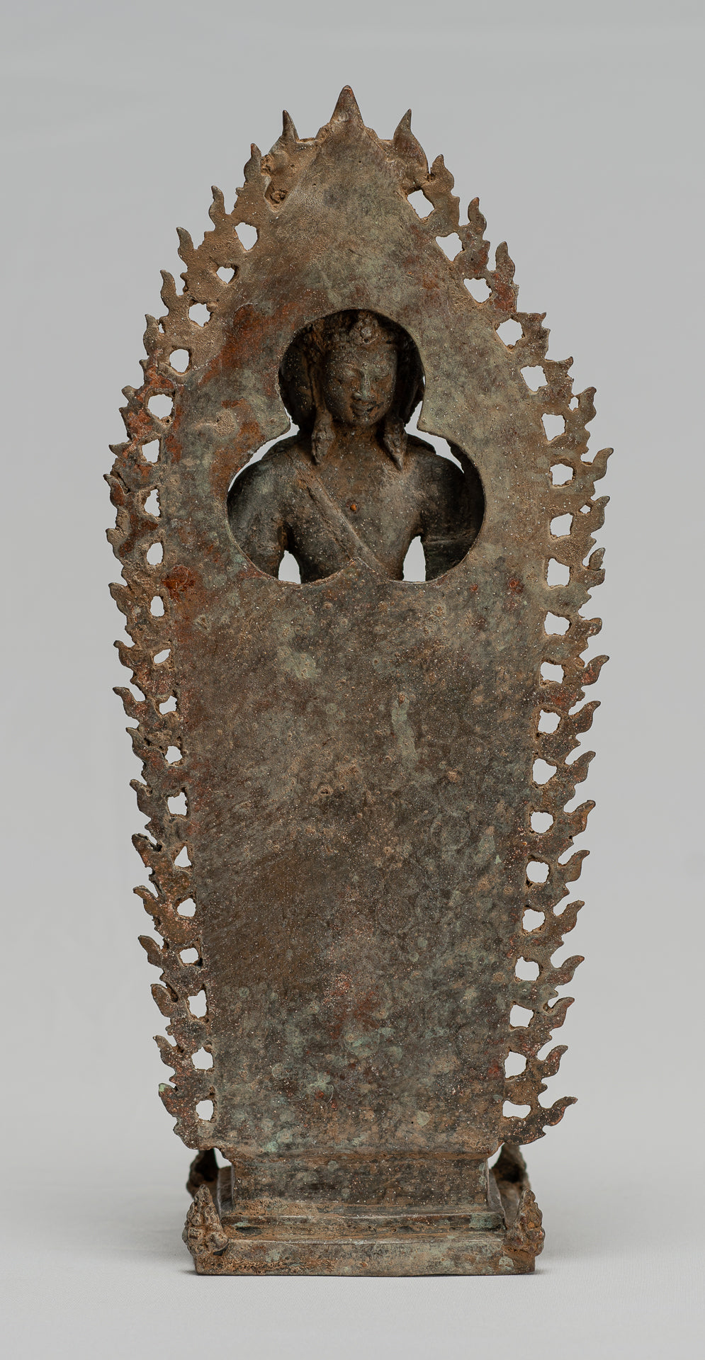 Statua Brahma - Antique stile indonesiano Majapahit in piedi Bronzo Brahma Statua - 32 cm/13 "