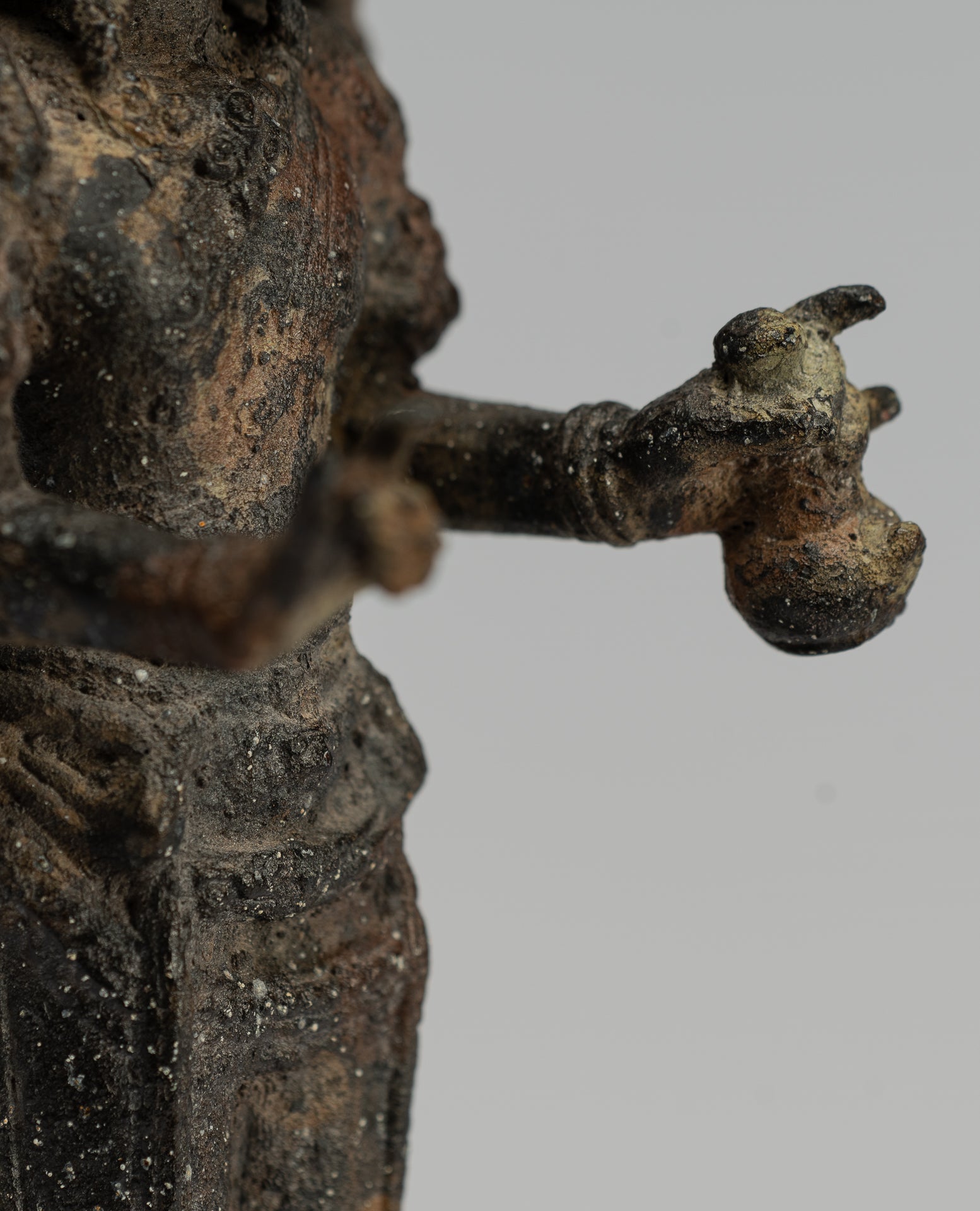 Statua Brahma - Antique stile indonesiano Majapahit in piedi Bronzo Brahma Statua - 23cm/9 "