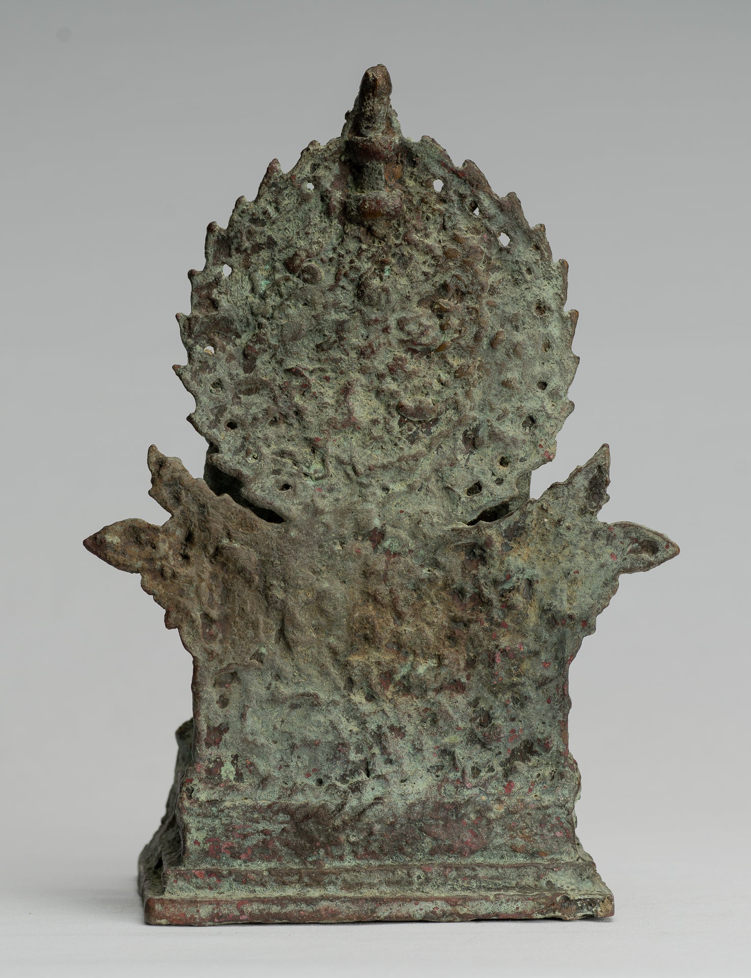 Ganesha Statue-Antike Javanese Style Bronze Seated Indonesian Ganesha Statue-25cm/10 "