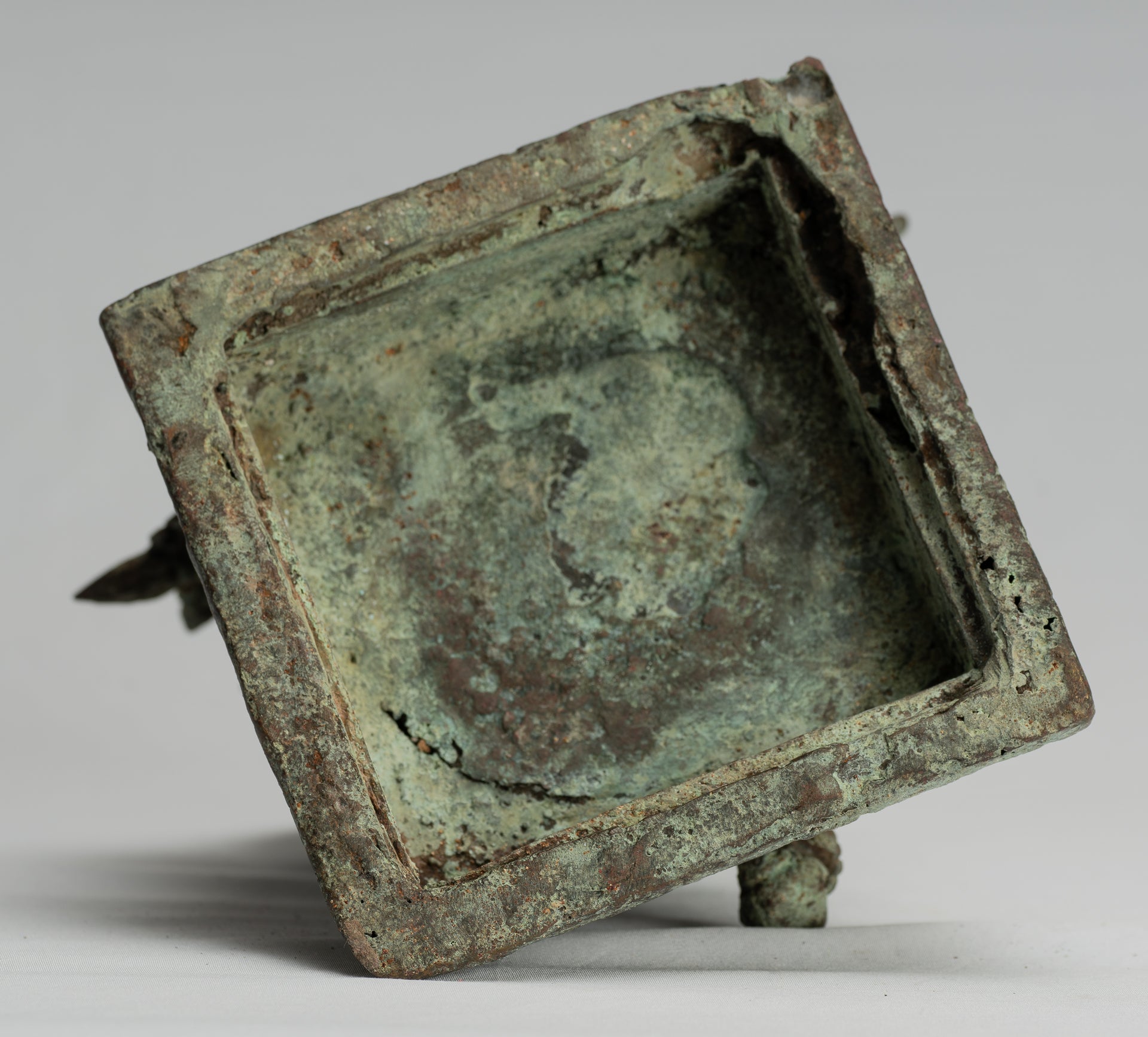 Ganesha Statue-Antike Javanese Style Bronze Seated Indonesian Ganesha Statue-25cm/10 "