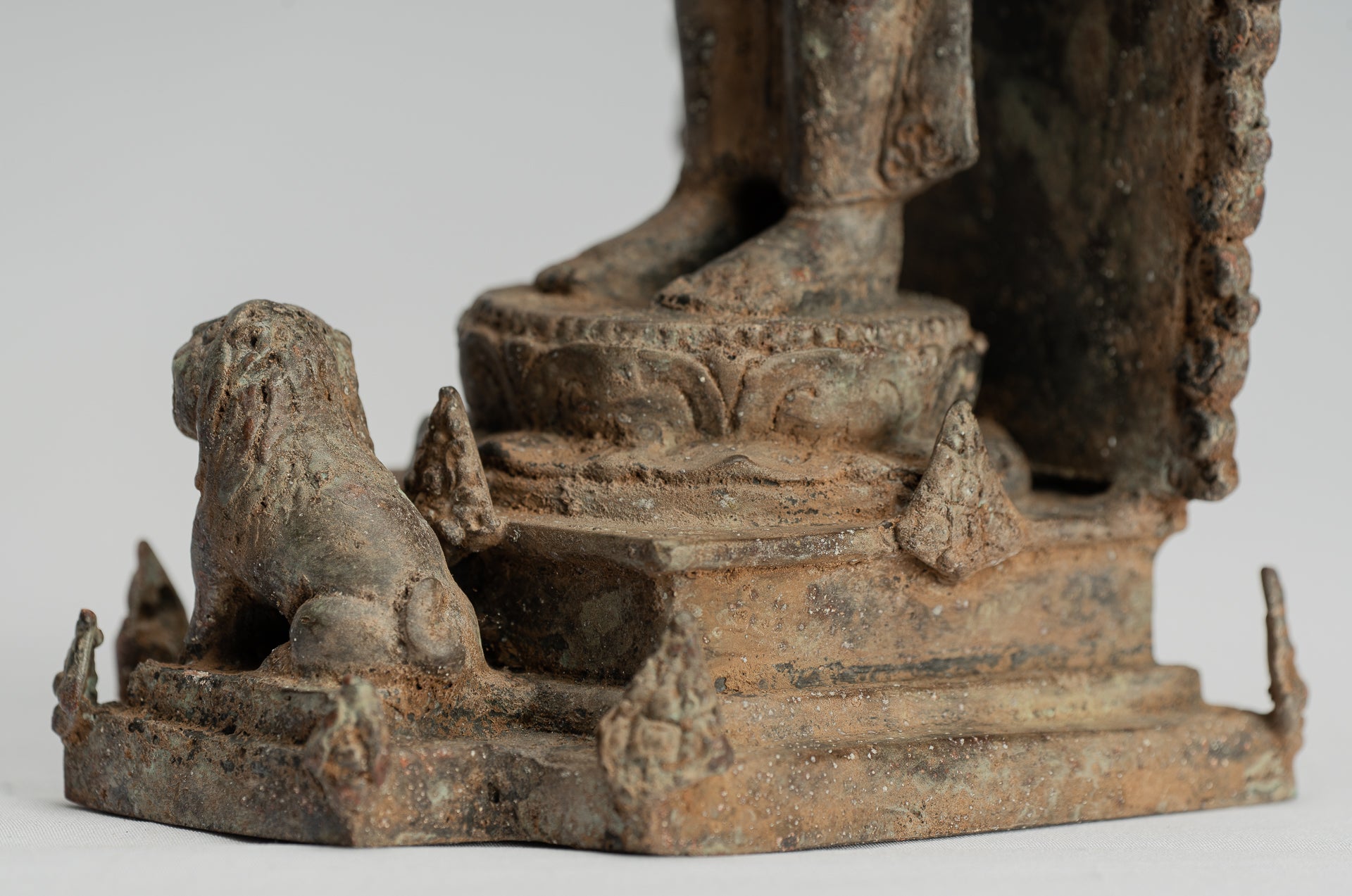 Brahma-Statue – Antike Majapahit-Bronze-Brahma-Statue im indonesischen Stil – 31 cm/12 Zoll