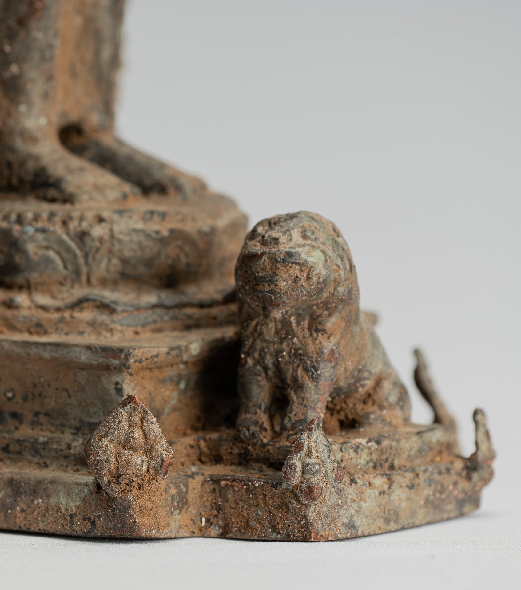 Brahma-Statue – Antike Majapahit-Bronze-Brahma-Statue im indonesischen Stil – 31 cm/12 Zoll