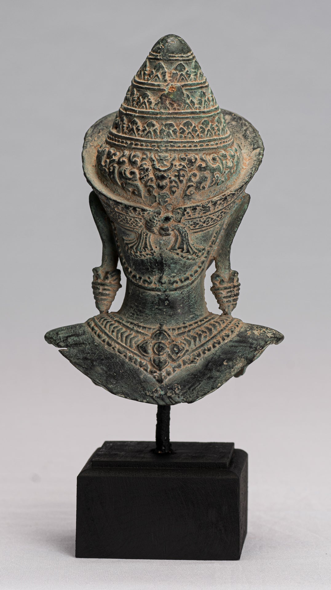 Lakshmi Statue - Antique Khmer Style Lakshmi / Devi Consort of Vishnu Torso - 26 cm / 10 "