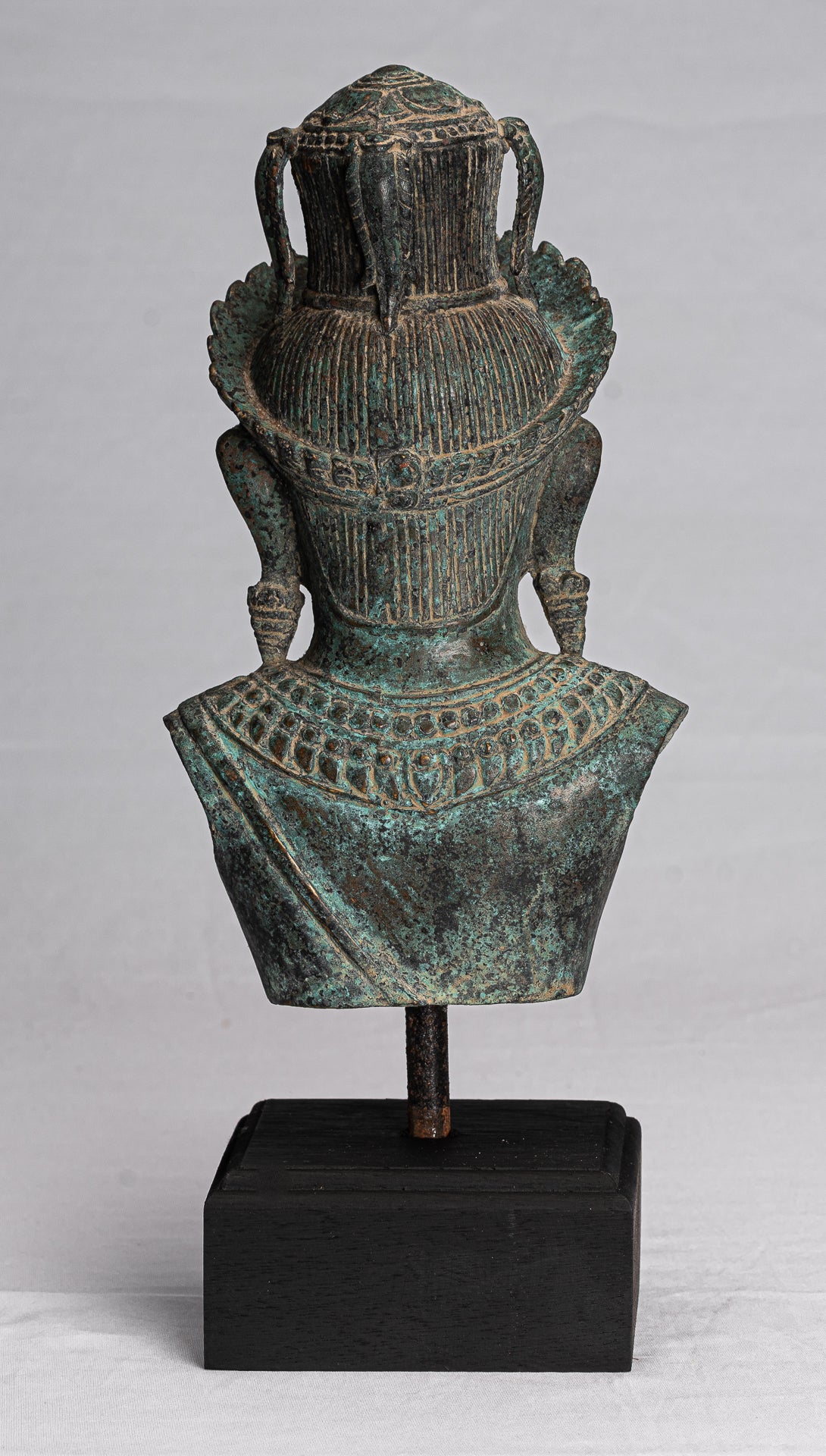 Statue Shiva - Statua Shiva in bronzo montato insolito antico Khmer - 32 cm/13 "