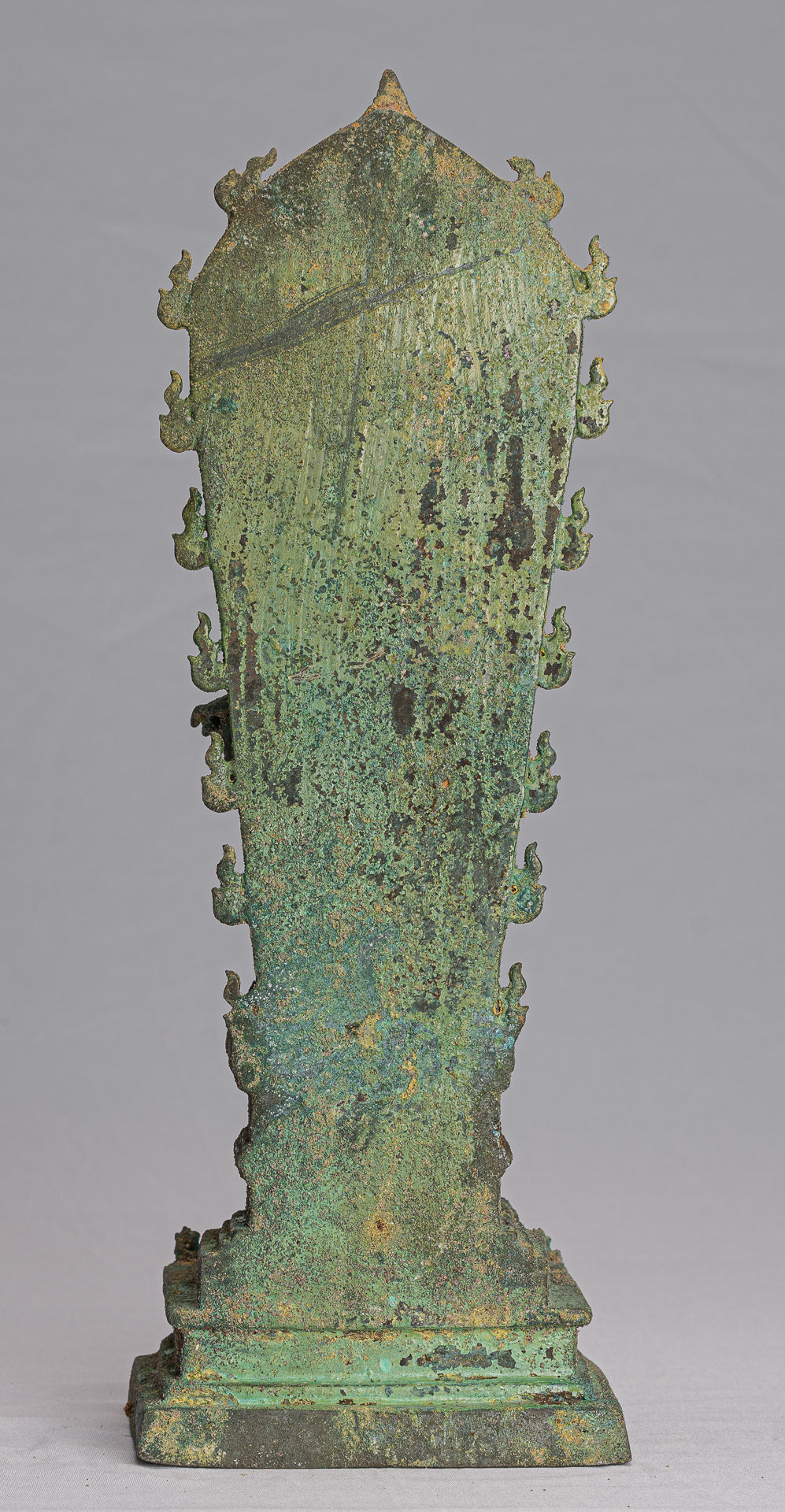 Vishnu - Antique stile indonesiano Majapahit Java in piedi Bronzo Vishnu Statua - 38 cm/15 "