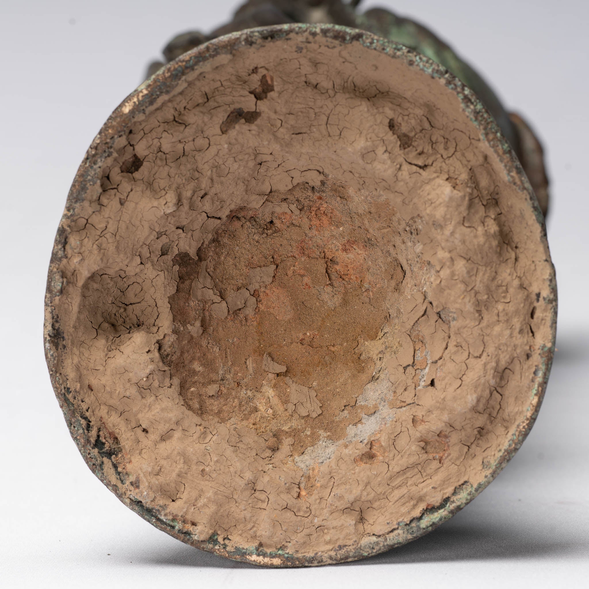 Antique antico stile cinese Kwan Yin o statua di Guanyin - 38 cm/15 "