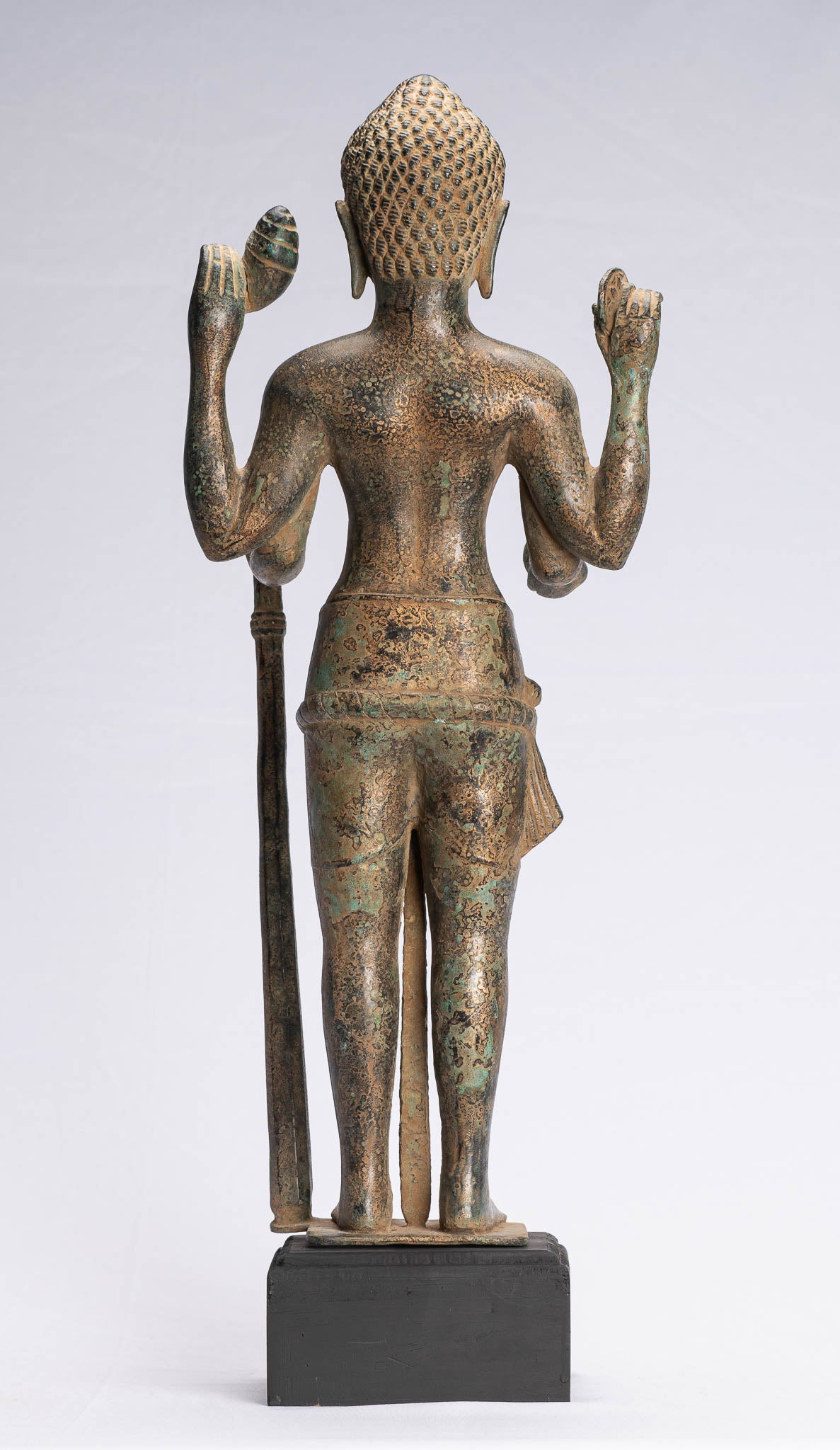 Estatua de bronce de estilo jemer antiguo de estilo jemer - Protector - 54 cm/22 "