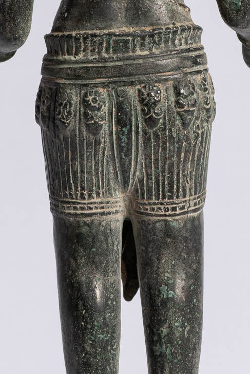 Statue Ganesha - Statua Ganesh in stile antico Khmer in piedi in piedi - 40 cm/16 "