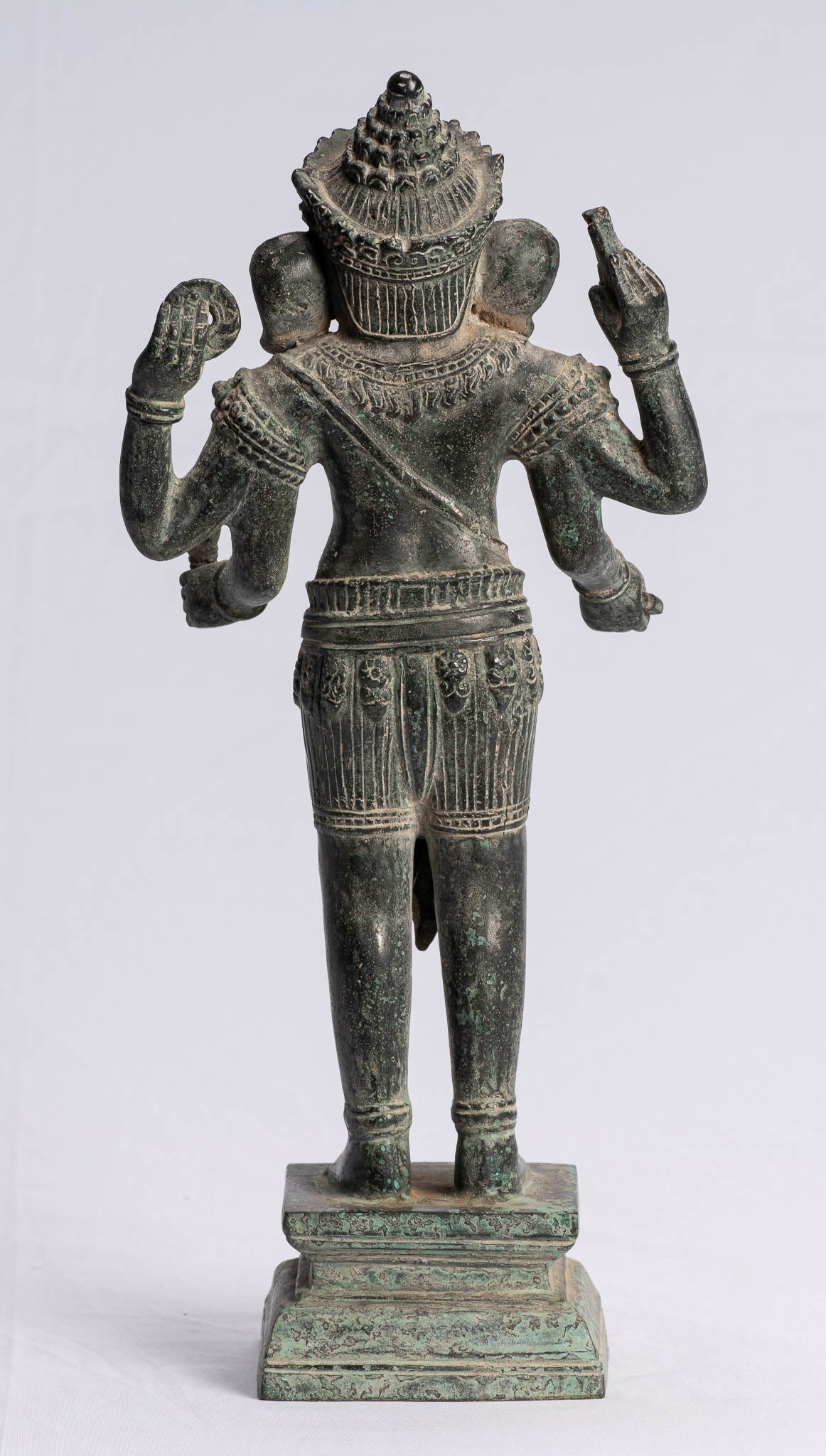 Statue Ganesha - Statua Ganesh in stile antico Khmer in piedi in piedi - 40 cm/16 "