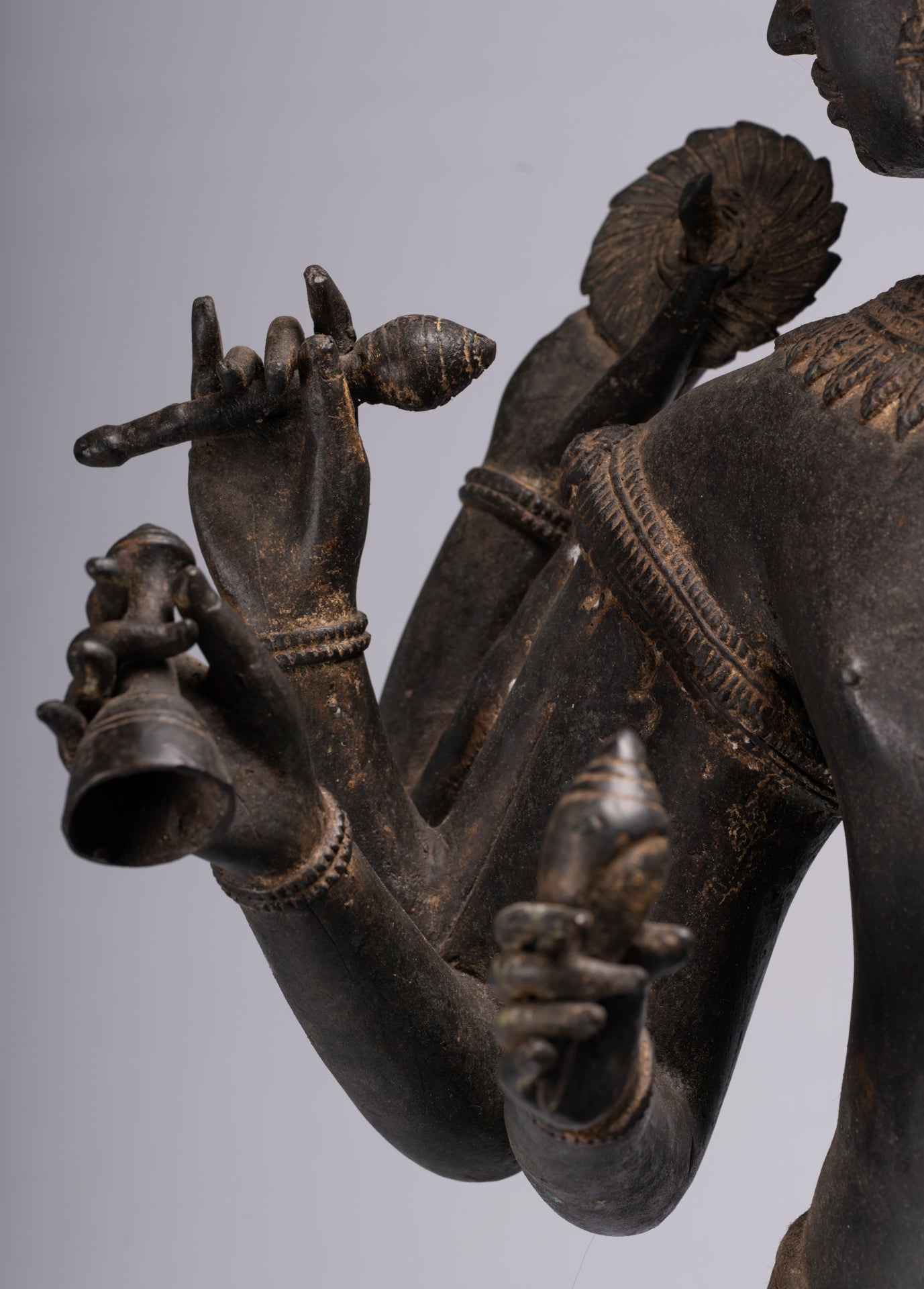 Estatua de Brahma - Estilo antiguo Khmer Koh Ker de pie Bronce Brahma - Creación de Dios Hindú - 97cm/39 "