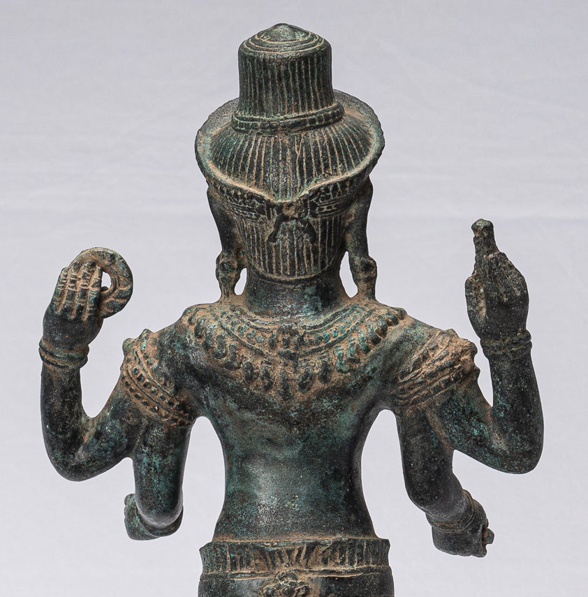 Estatua de Shiva - Estatua de shiva shiva de estilo de bronce de estilo khmer khmer - 44 cm/18 "