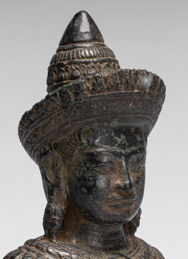 Statua Buddha - Meditazione in stile Khmer antico Baphuon Buddha Statua - 19cm/8 "