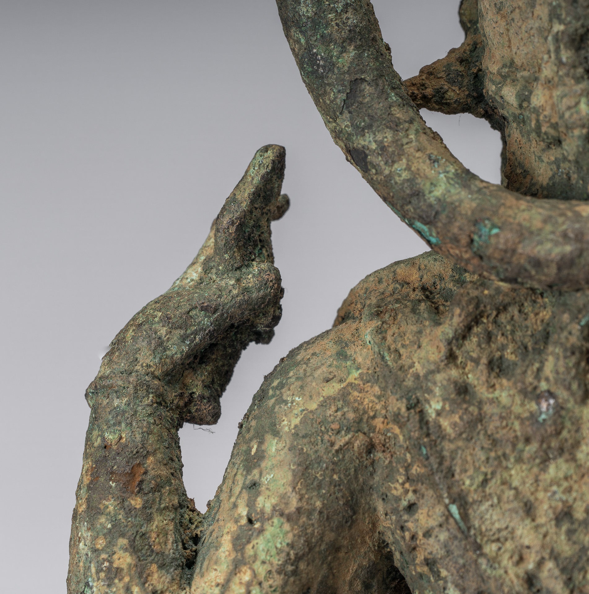 Vishnu - Estatua de bronce de alumno de estilo indonesio antiguo Majapahit Java - 51cm/20 "