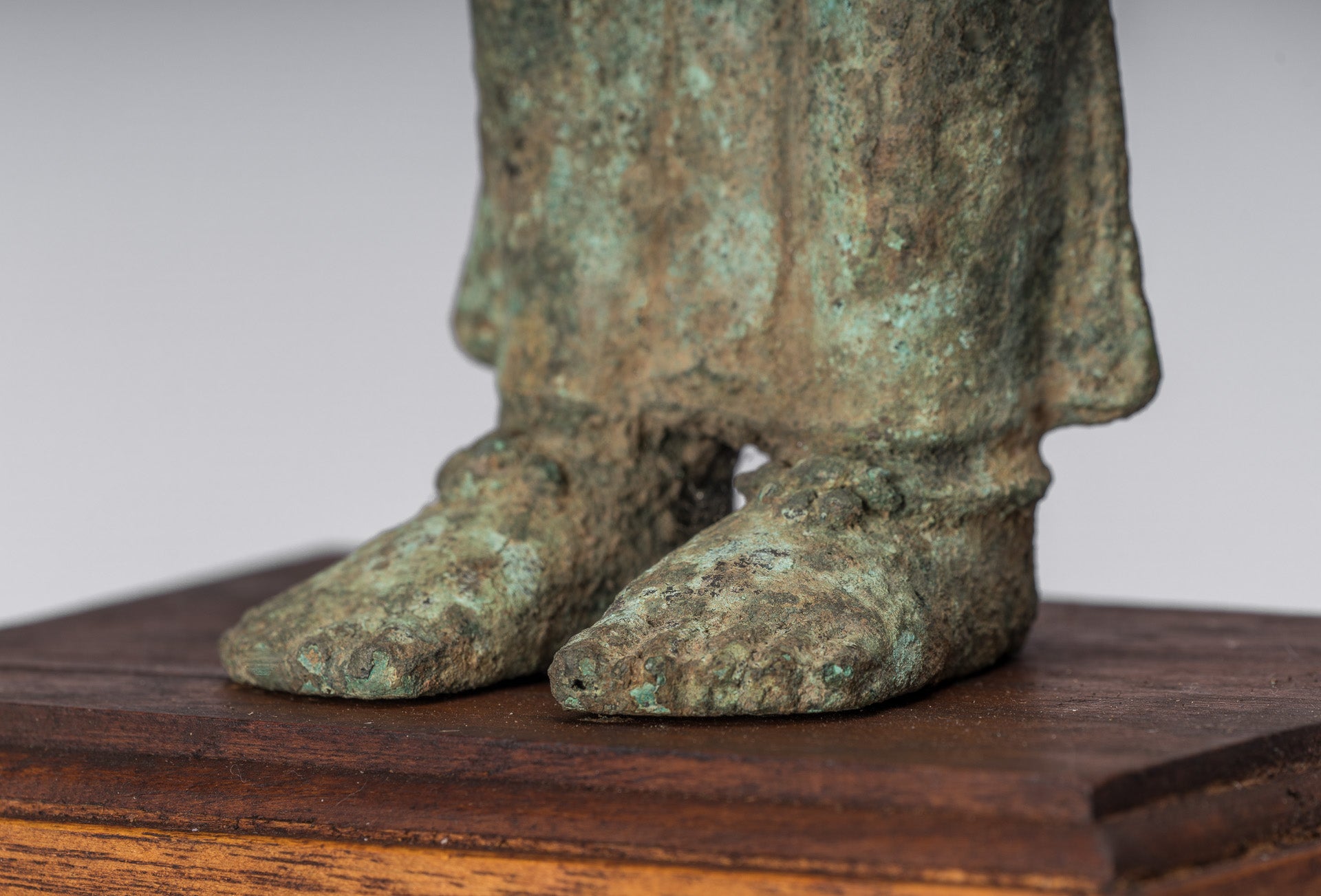 Vishnu - Estatua de bronce de alumno de estilo indonesio antiguo Majapahit Java - 51cm/20 "