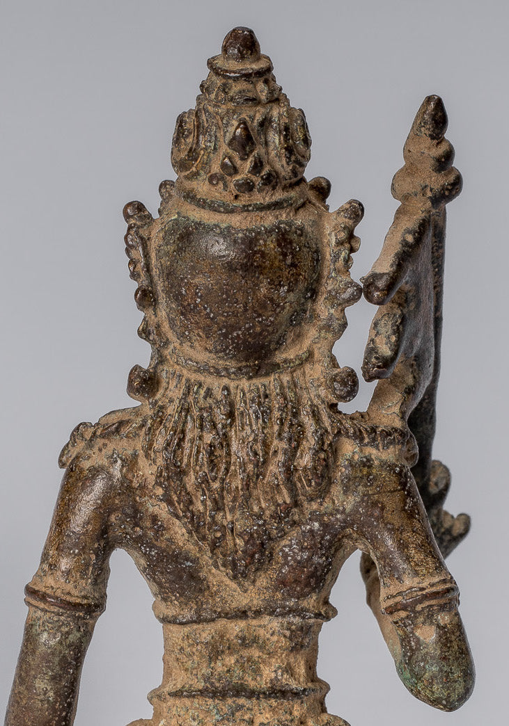 Statua di tara - antico stile java bronzo indonesiano devi tara statue jigteni sumlé gyalma - 8cm/3 "