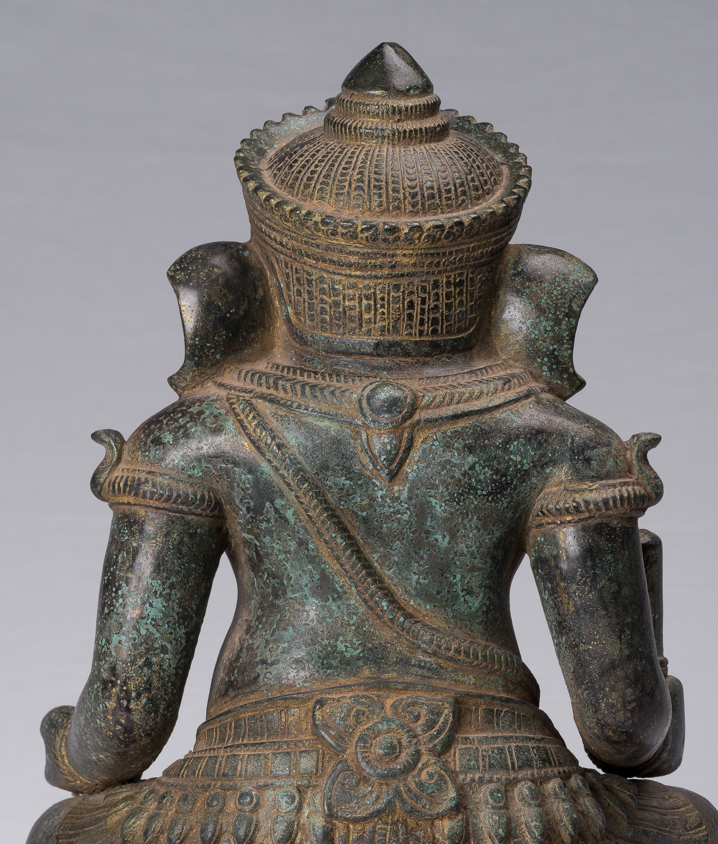 Statue Ganesha - Statua di Ganesh in stile antico Khmer post -baia - 38 cm/15 "